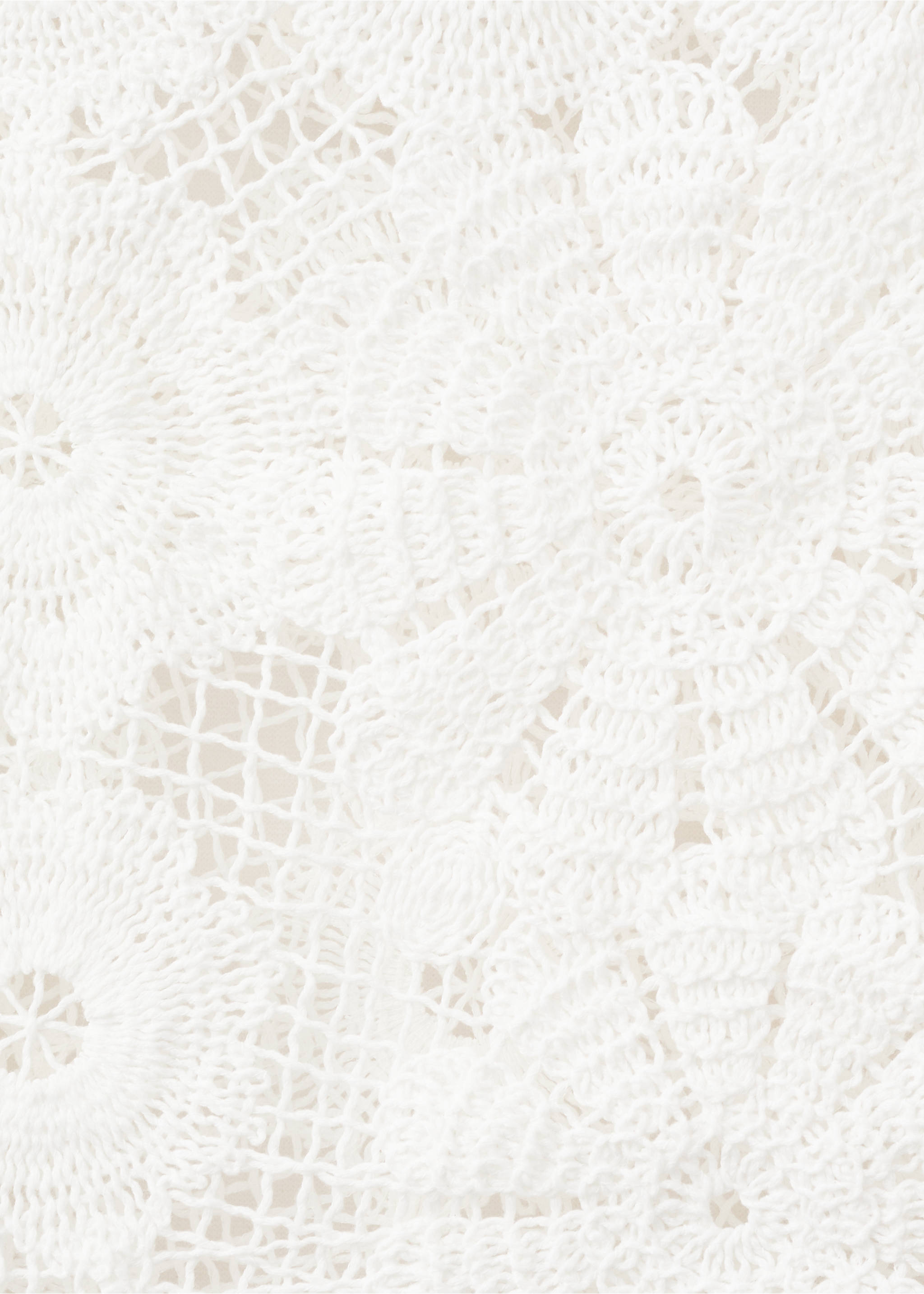 Crochet midi skirt - Details of the article 0, Off White. Ref: 27079055-00.