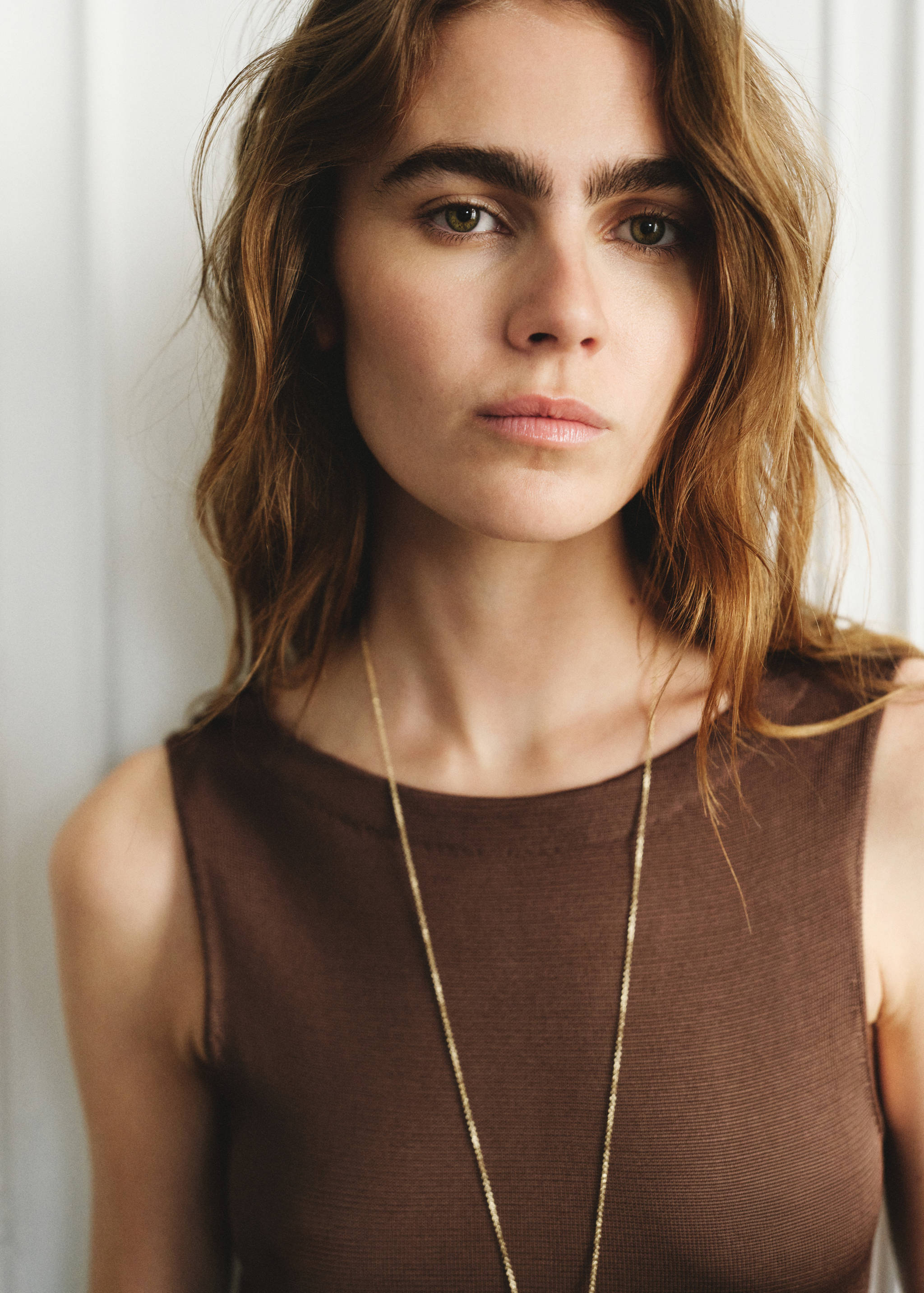 Long dress with a draped back - Medium plane