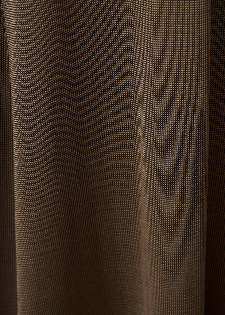 Long dress with a draped back — Chocolate