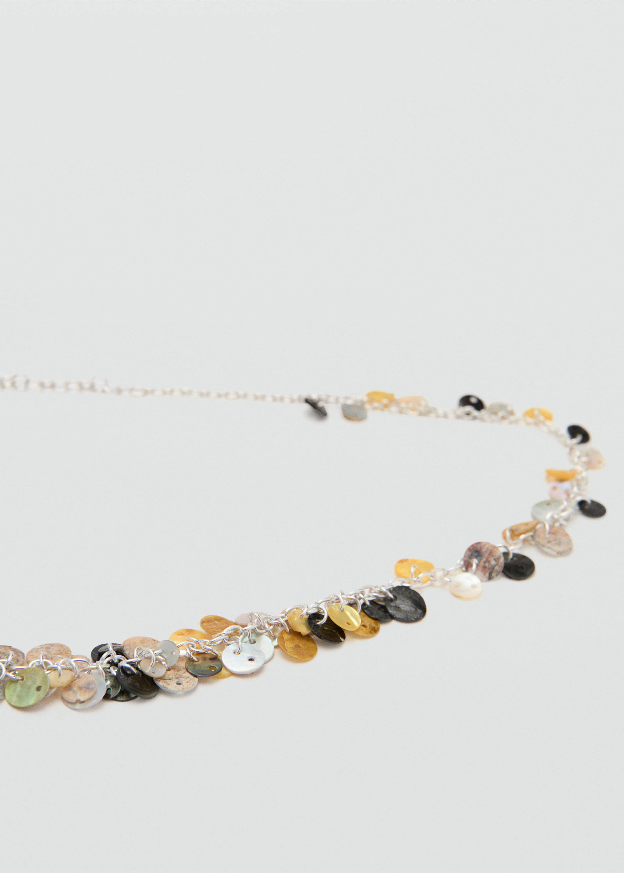 Cinturón cadena botones - Plano medio, Plata. Ref: 27079058-00.