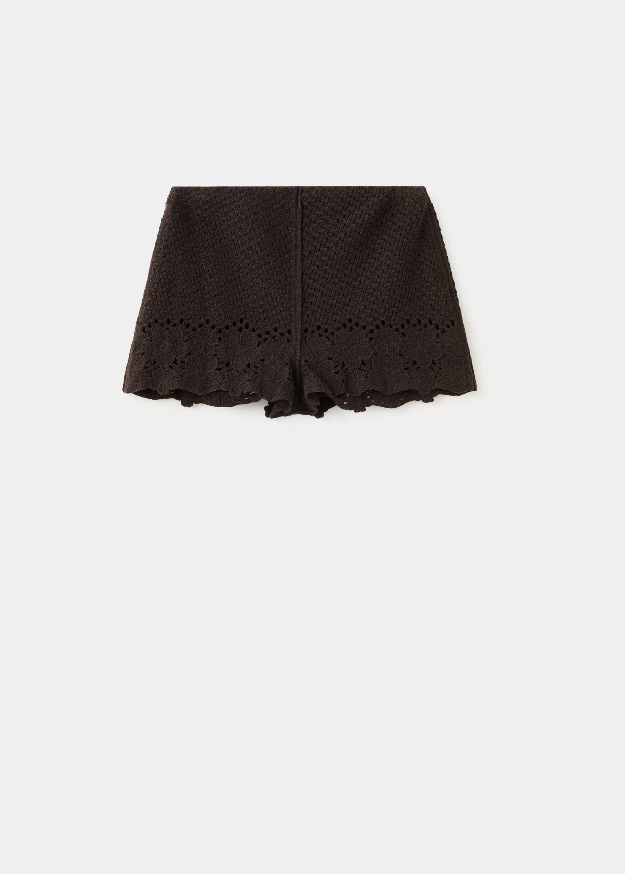 Embroidered openwork shorts - Article without model