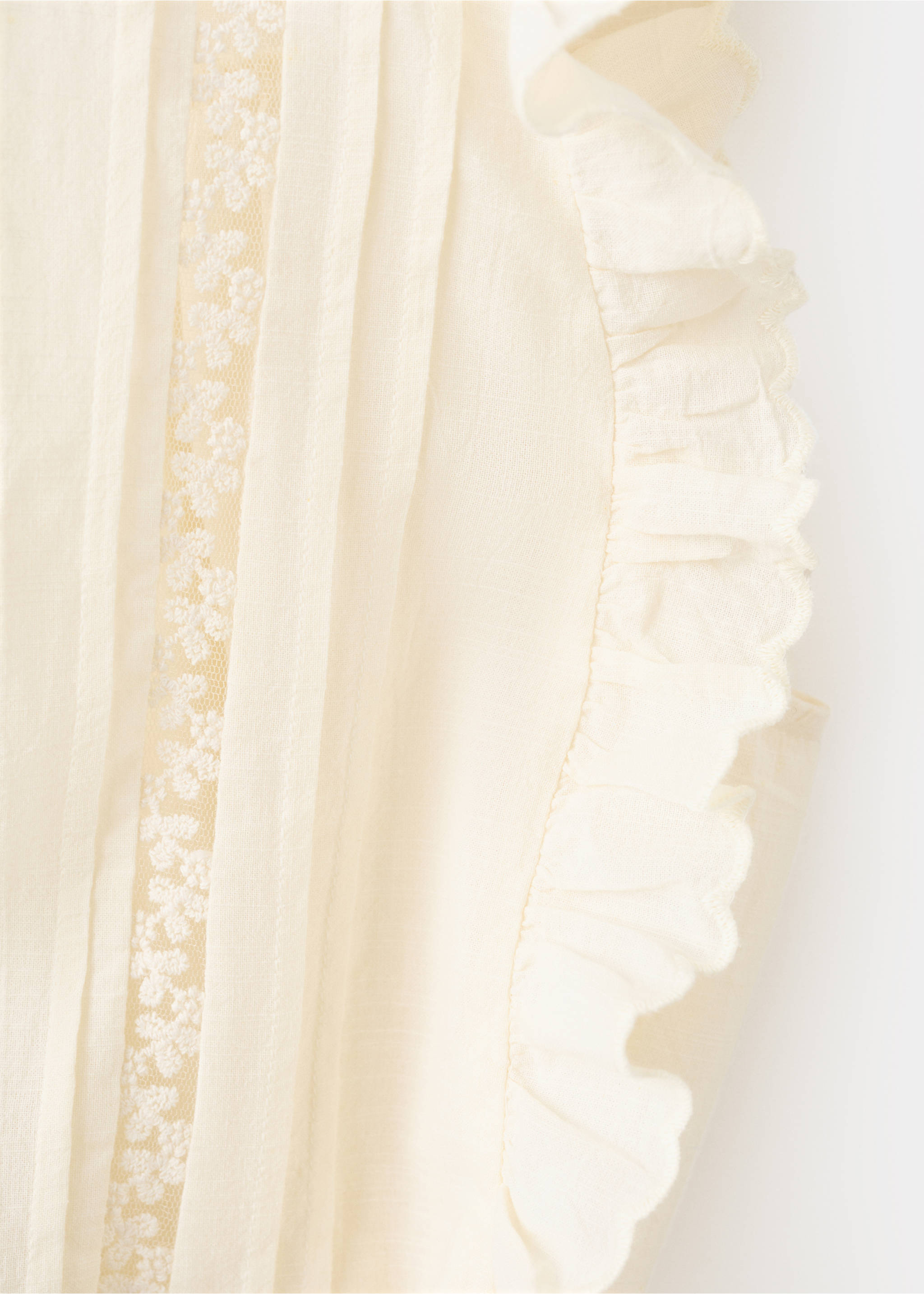 Brusa cotó volants punta - Detall de l'article 0, Cru. Ref: 27079061-00.