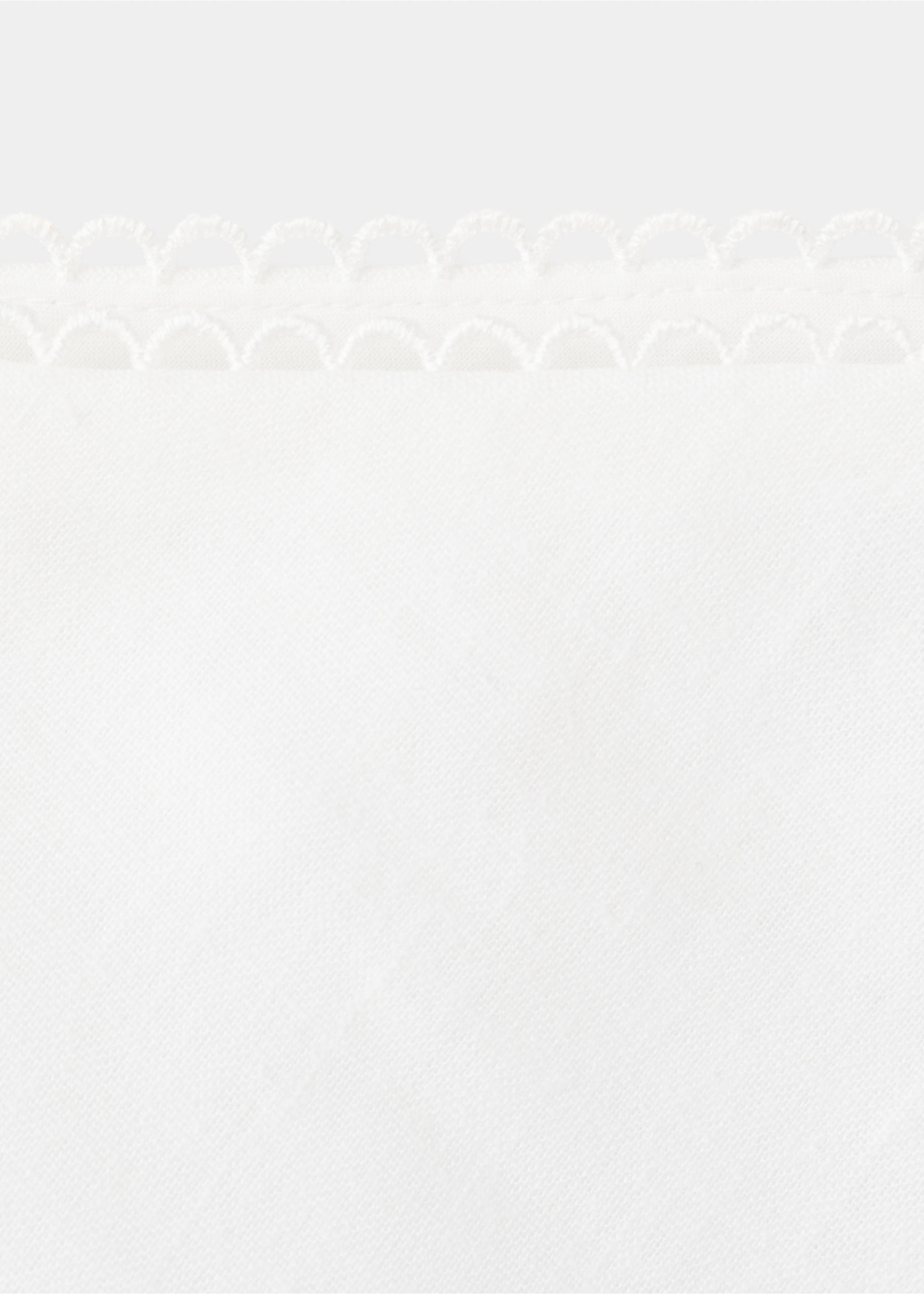 Lanena suknja s detaljima od čipke - Detalji artikla 0, Bjeličasta. Ref: 27079069-00.