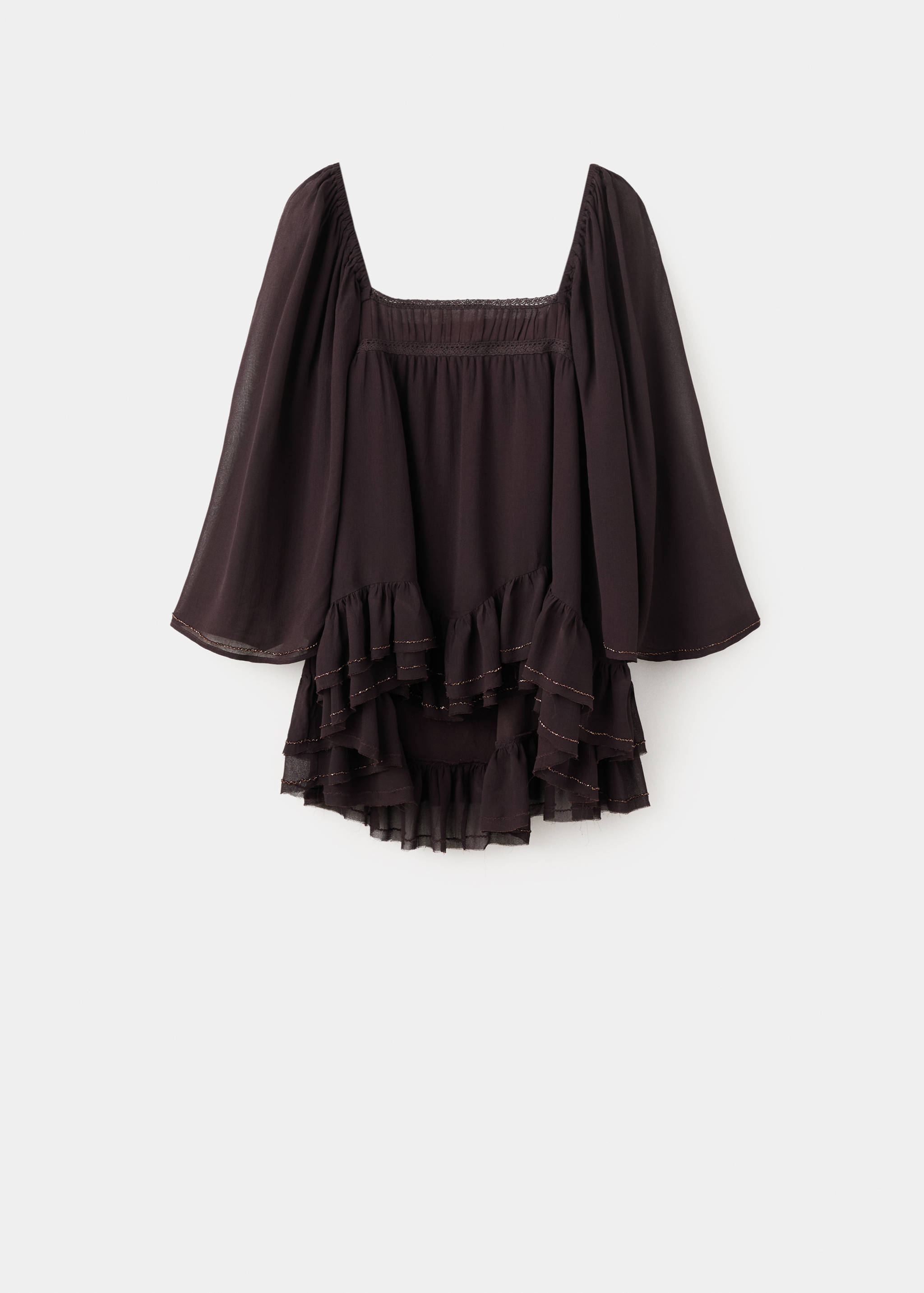 Ruffled blouse with bead embellishments - Article without model