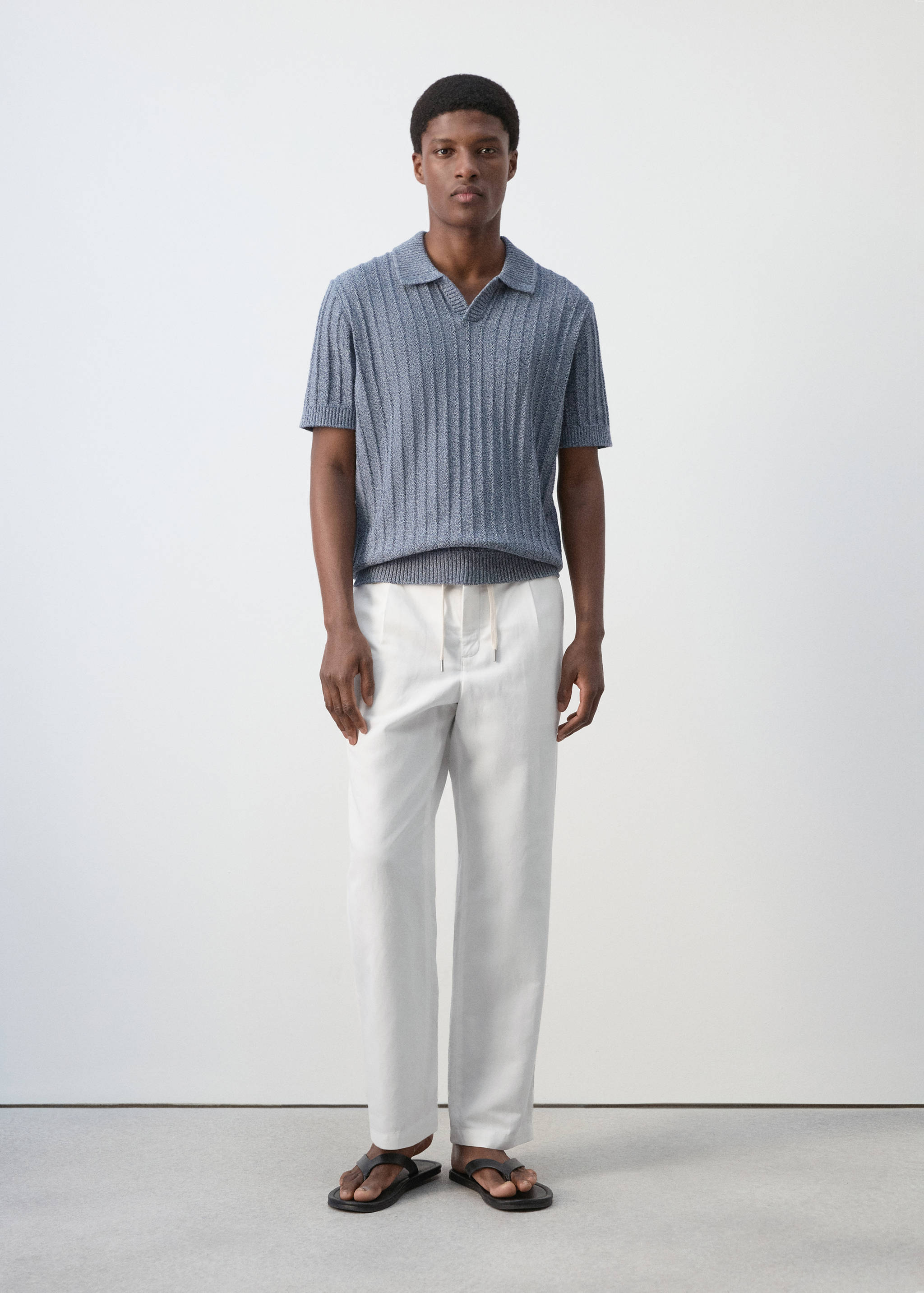 Pantalón lyocell lino regular fit - Plano general