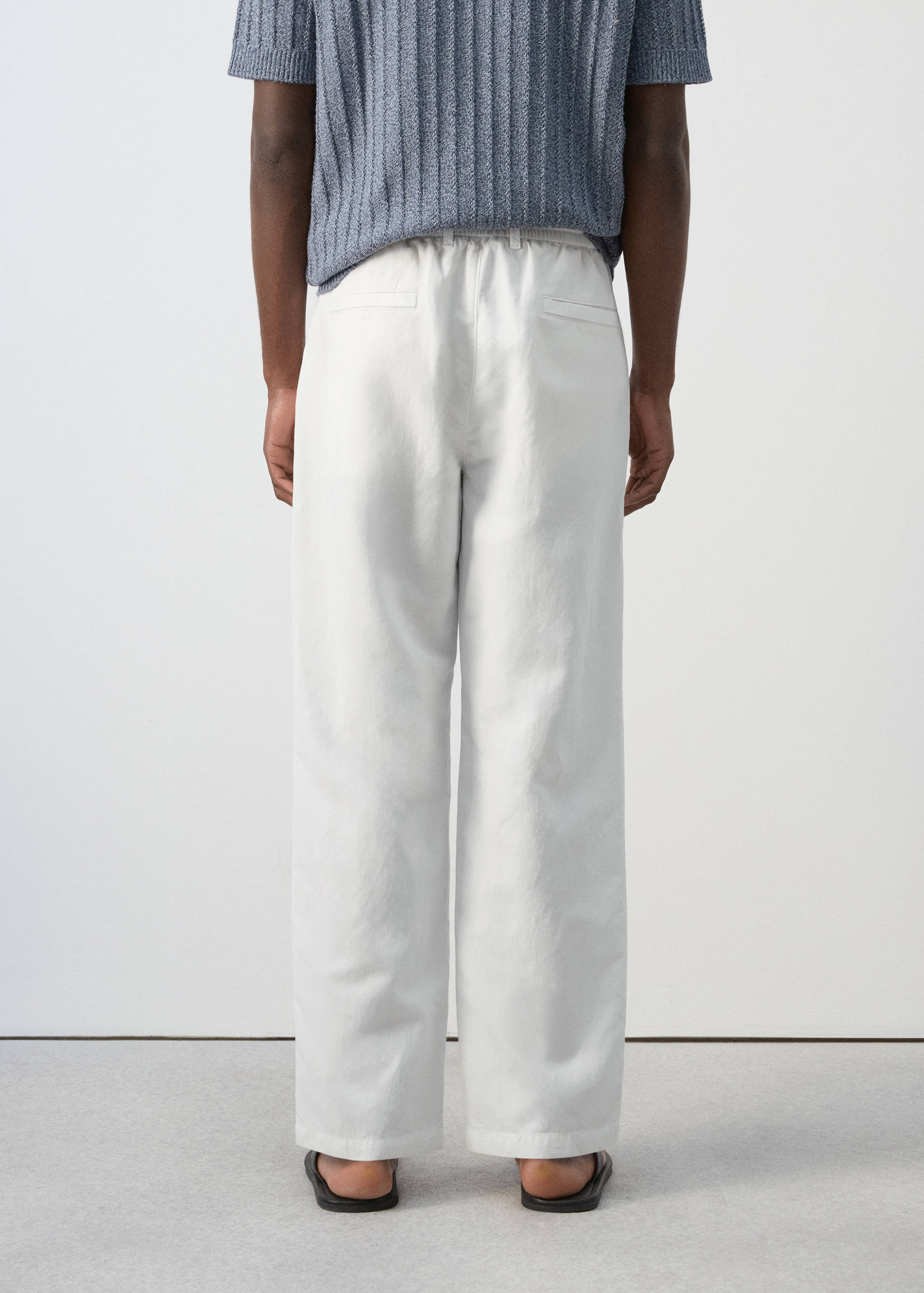 Pantalón lyocell lino regular fit - Reverso del artículo