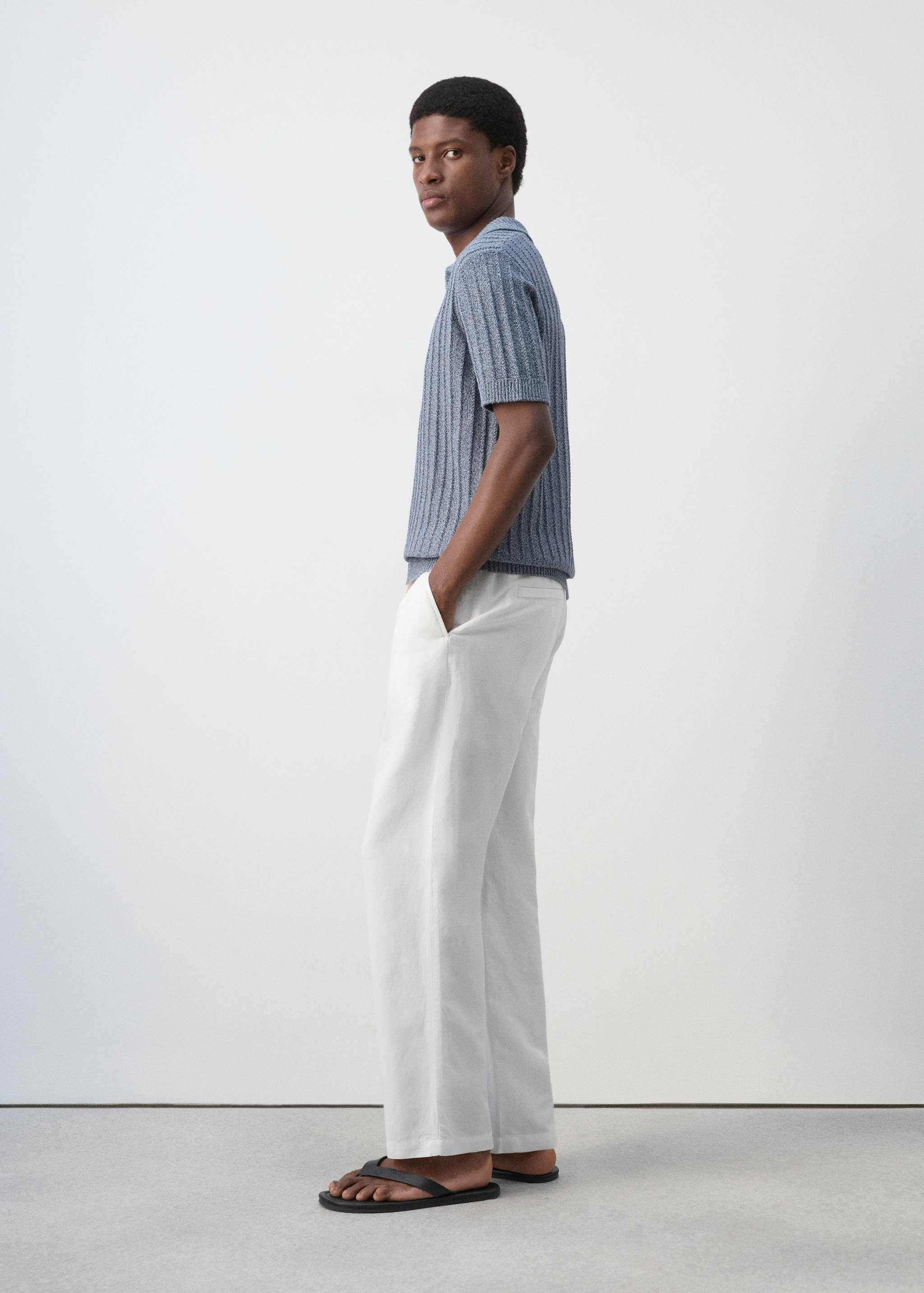 Pantalón lyocell lino regular fit - Detalle del artículo 2