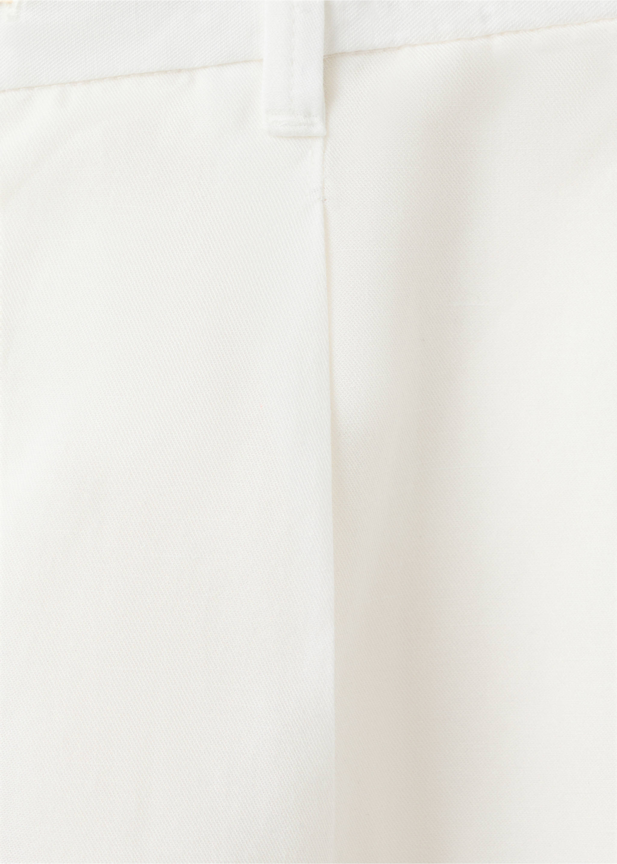 Pantalón lyocell lino regular fit - Detalle del artículo 0, Blanco. Ref: 27079205-00.