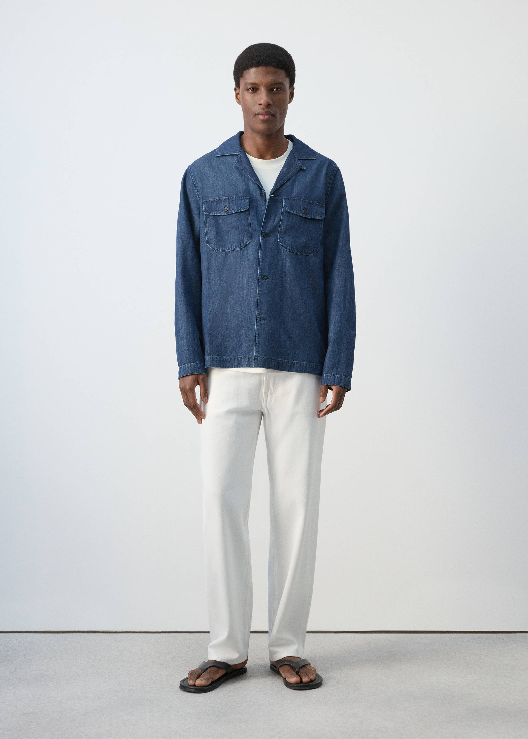 Chemise jean poches - Plan général