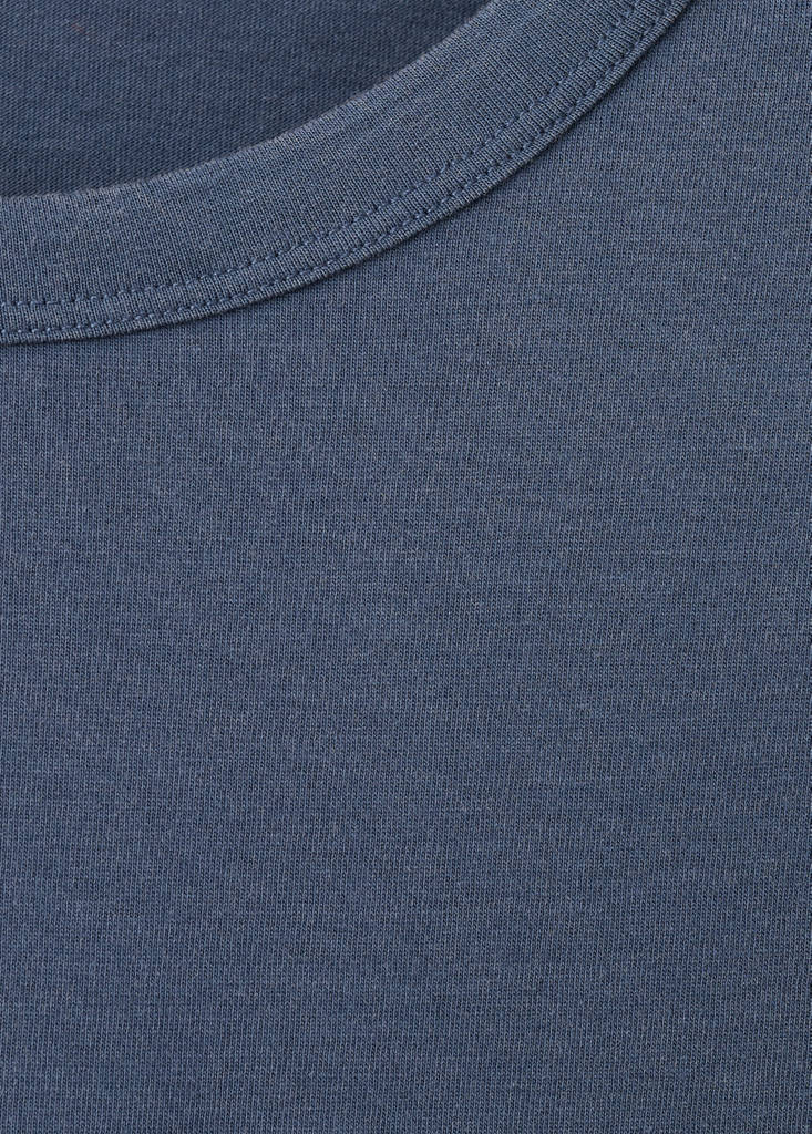 Short-sleeved cotton t-shirt — Navy