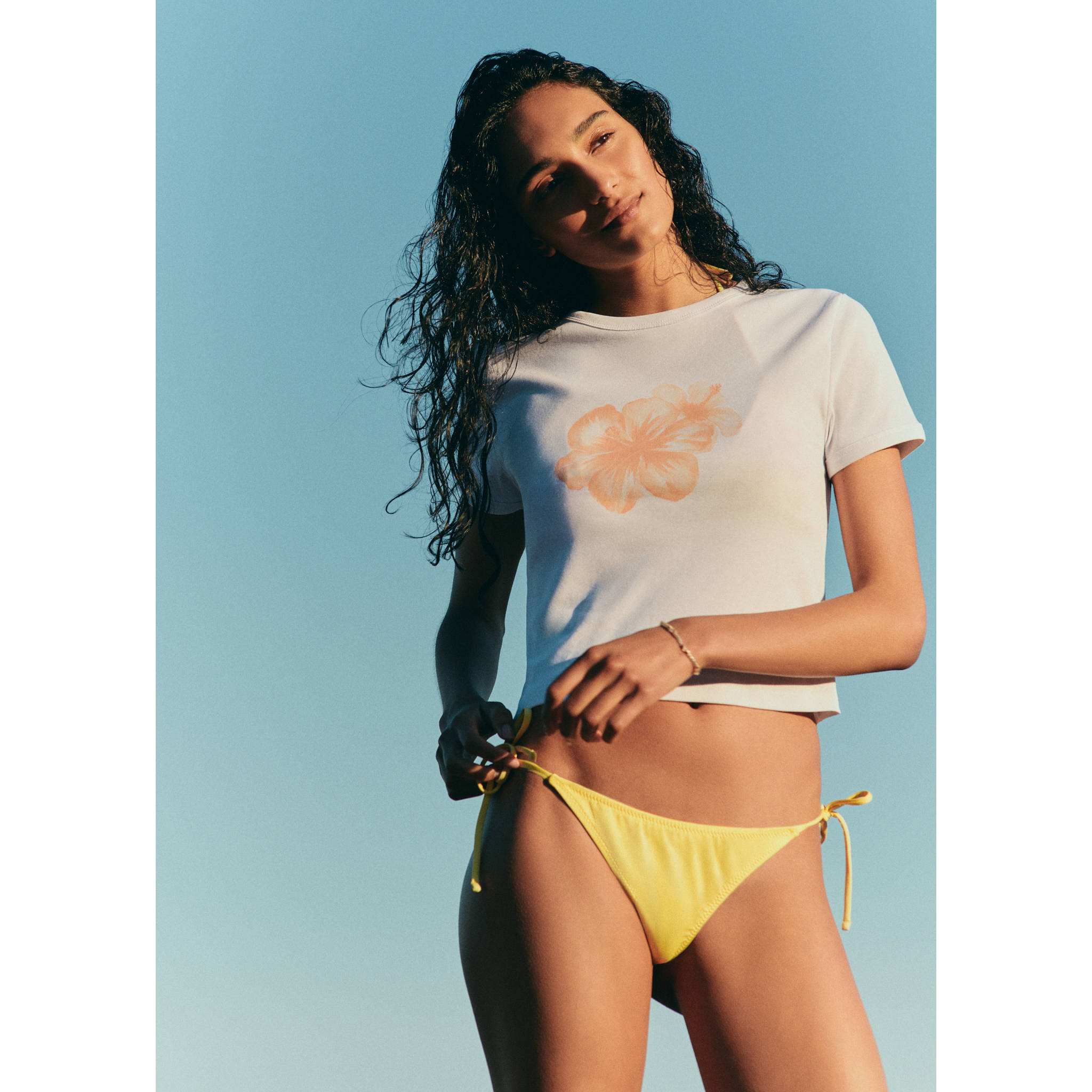 Floral-print cotton t-shirt - Details of the article 5