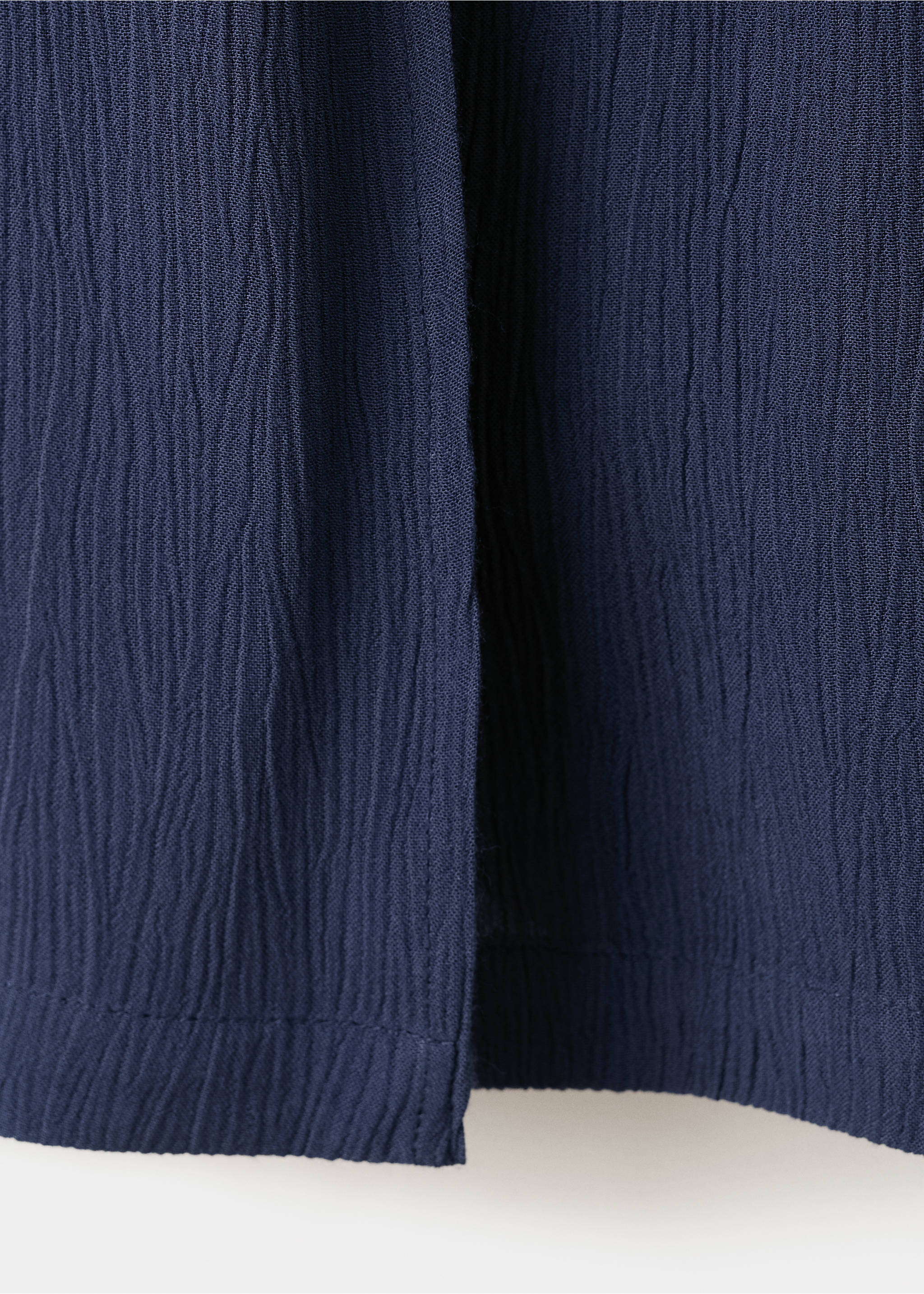 Flowy trousers with side slits - تفاصيل المنتج 8, أزرق غامق. Ref: 27079211-00.