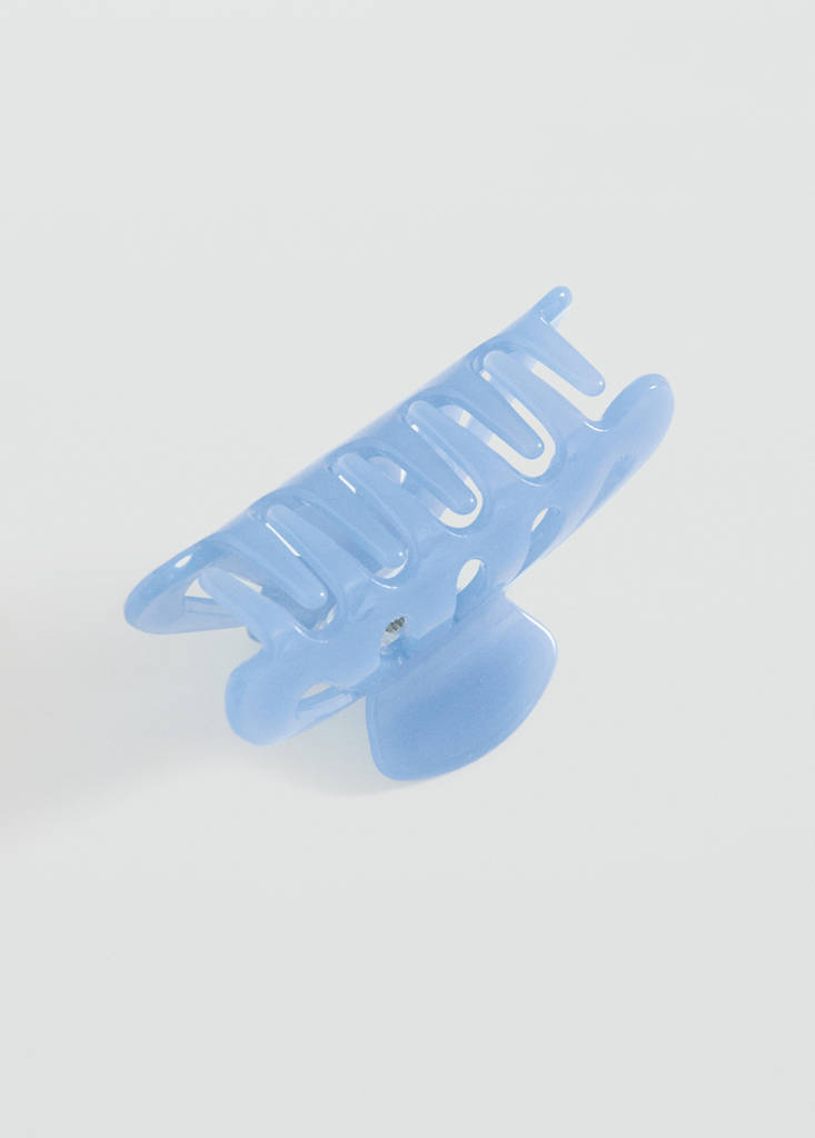 Pearl-effect hair clip — Blue