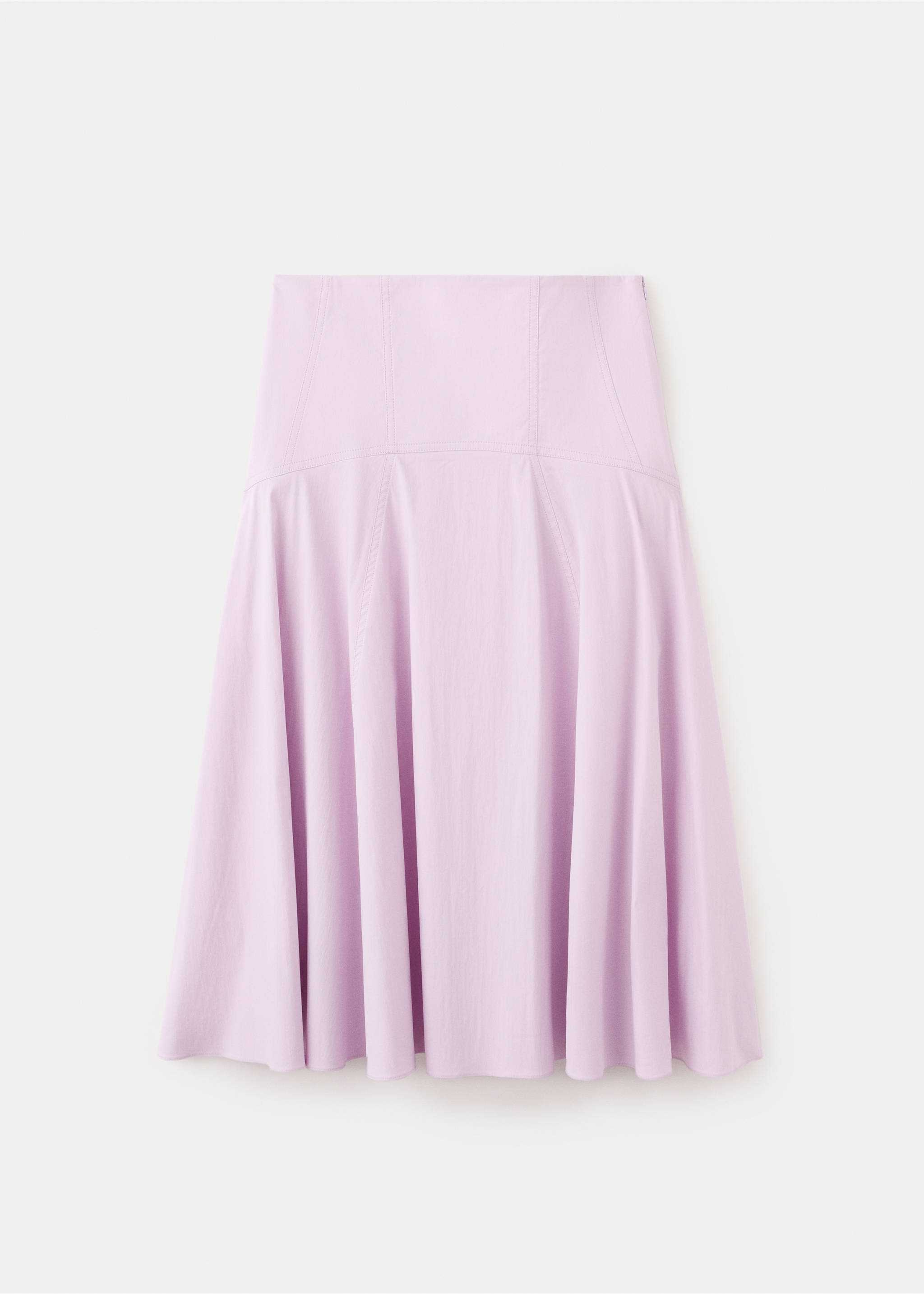 Flared midi-skirt - Article without model, Light/Pastel Purple. Ref: 27079216-00.