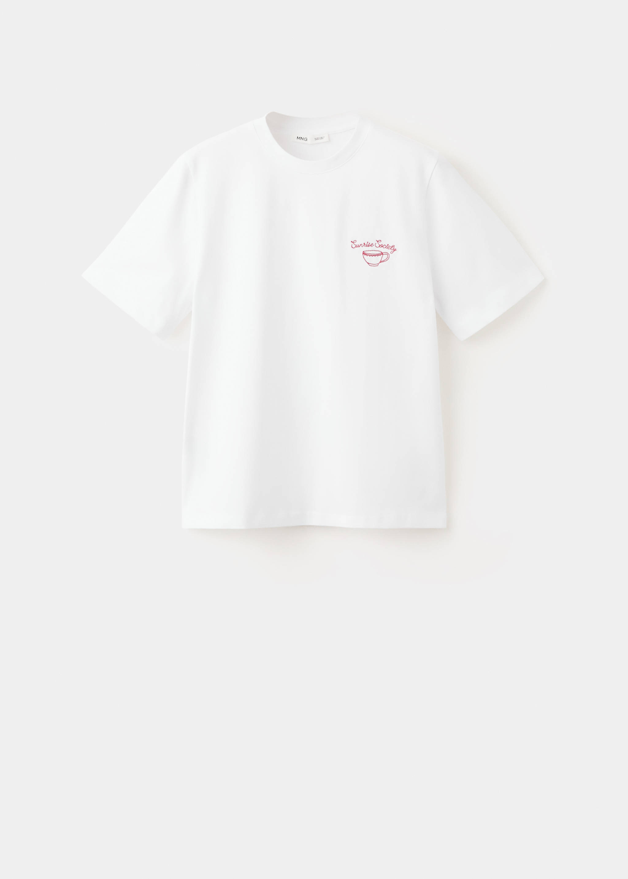 Printed cotton-blend t-shirt - Article without model