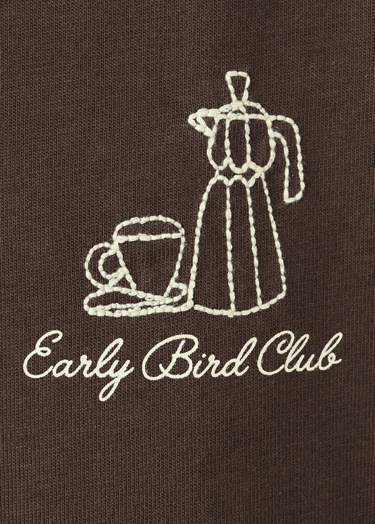 Printed cotton-blend t-shirt — Brown