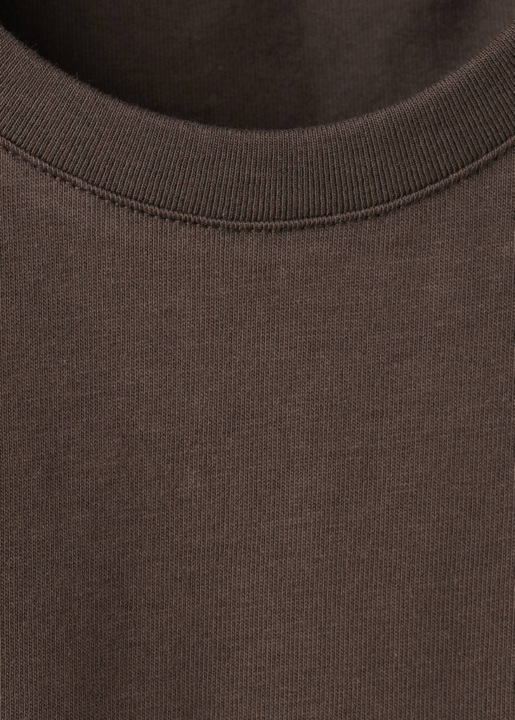 Printed cotton-blend t-shirt — Brown