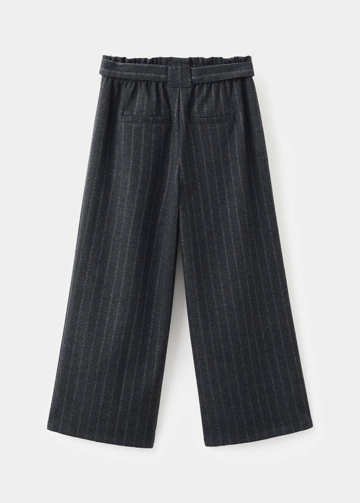 Lurex striped trousers — Grey