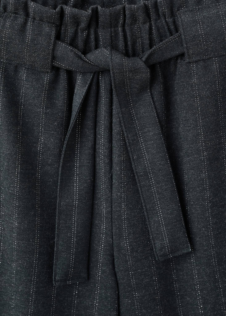 Lurex striped trousers — Grey
