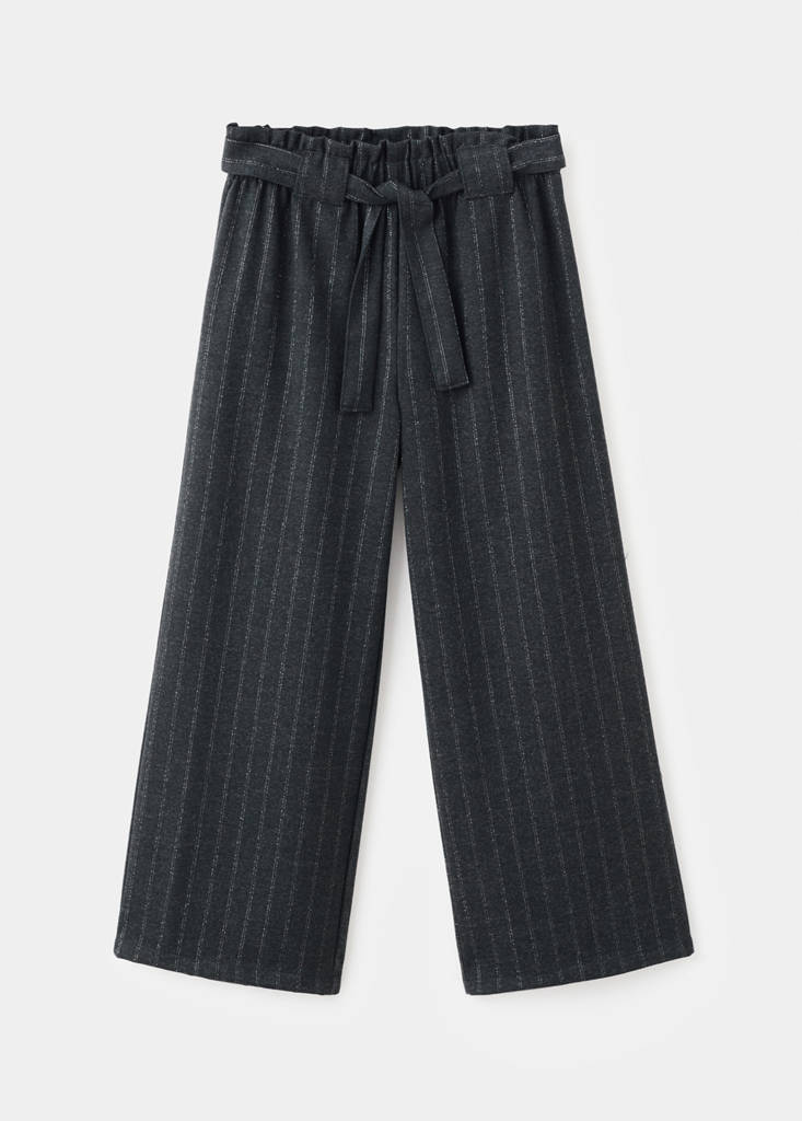 Lurex striped trousers — Grey