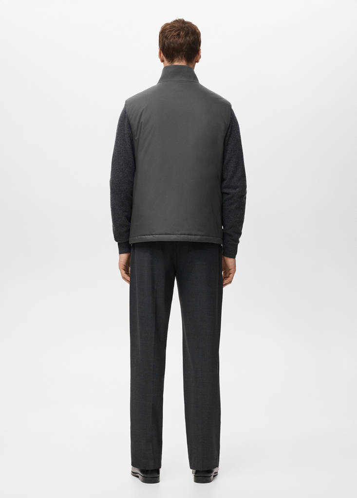 Lightweight quilted gilet — Grey