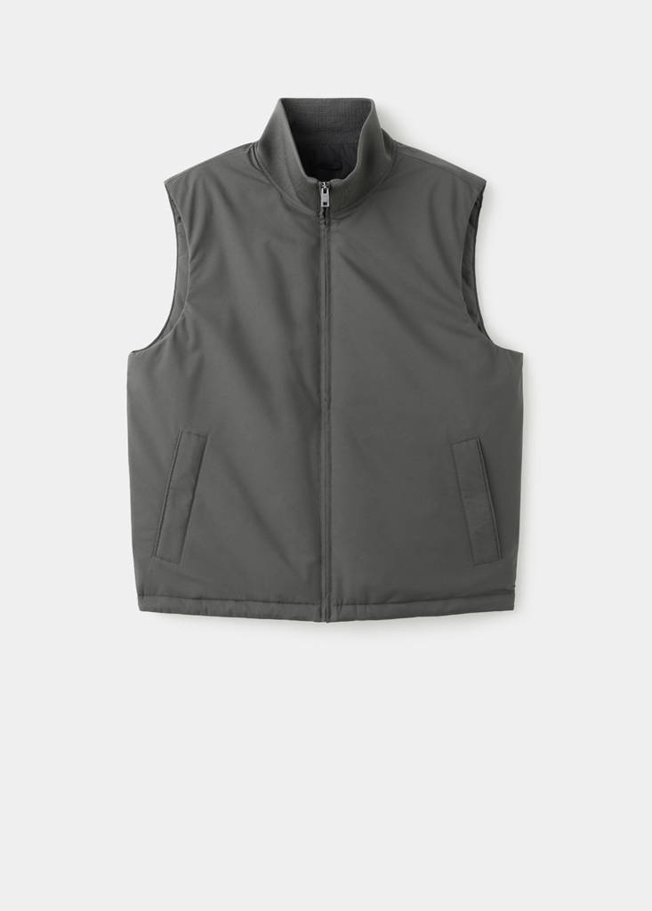 Lightweight quilted gilet — Grey