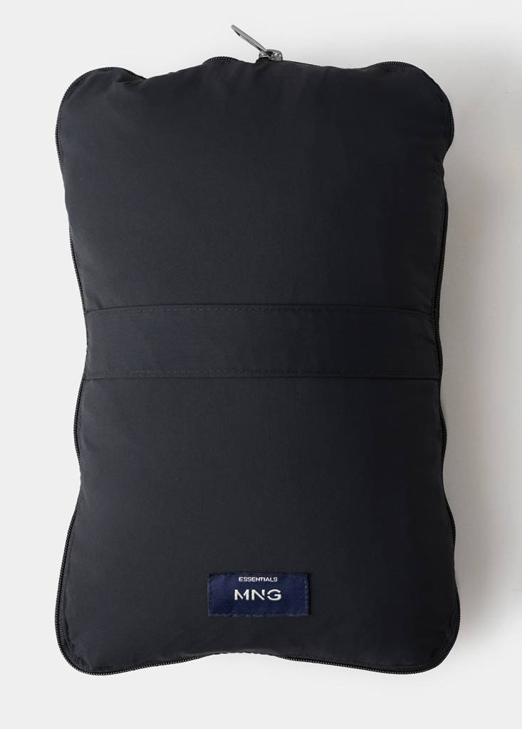 Quilted waistcoat with down and feather filling — Black