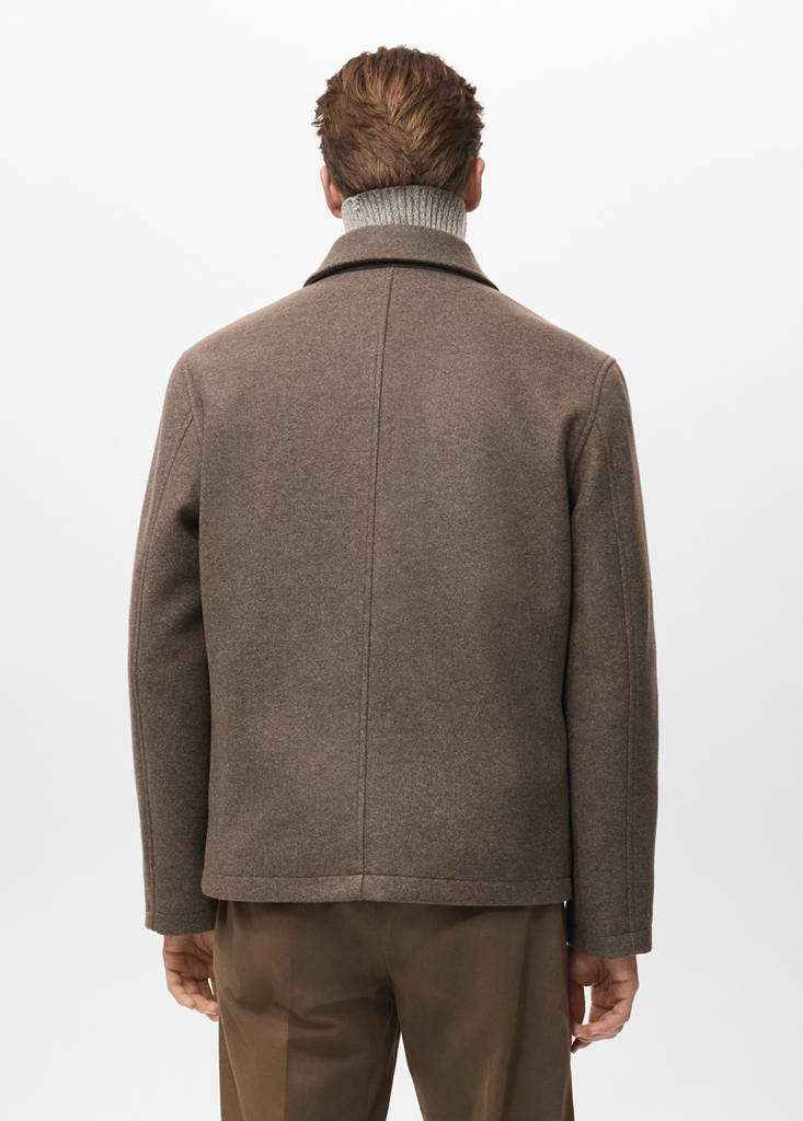 Pocketed jacket — Medium Brown