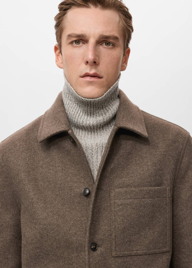 Pocketed jacket — Medium Brown