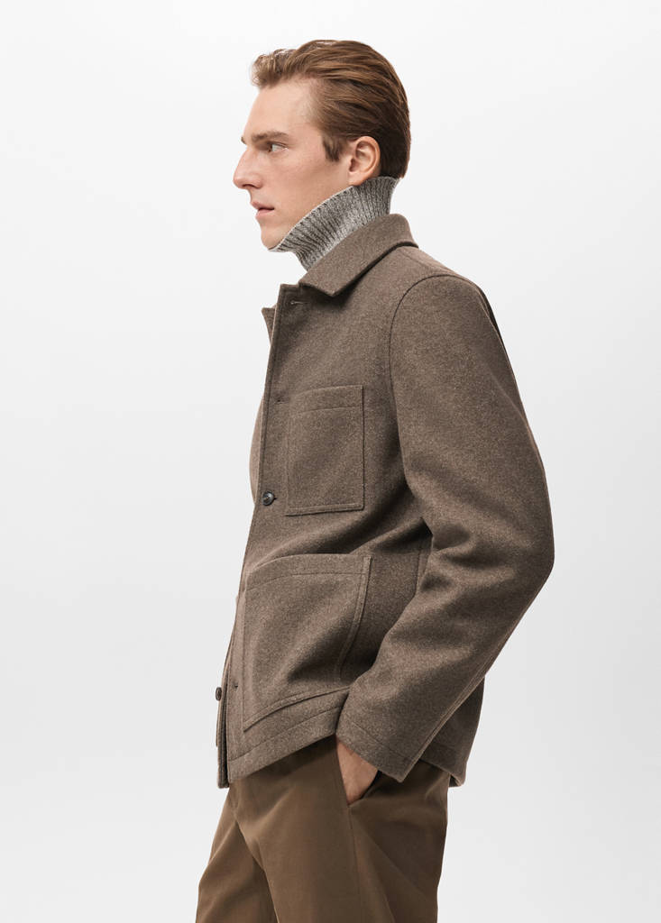 Pocketed jacket — Medium Brown