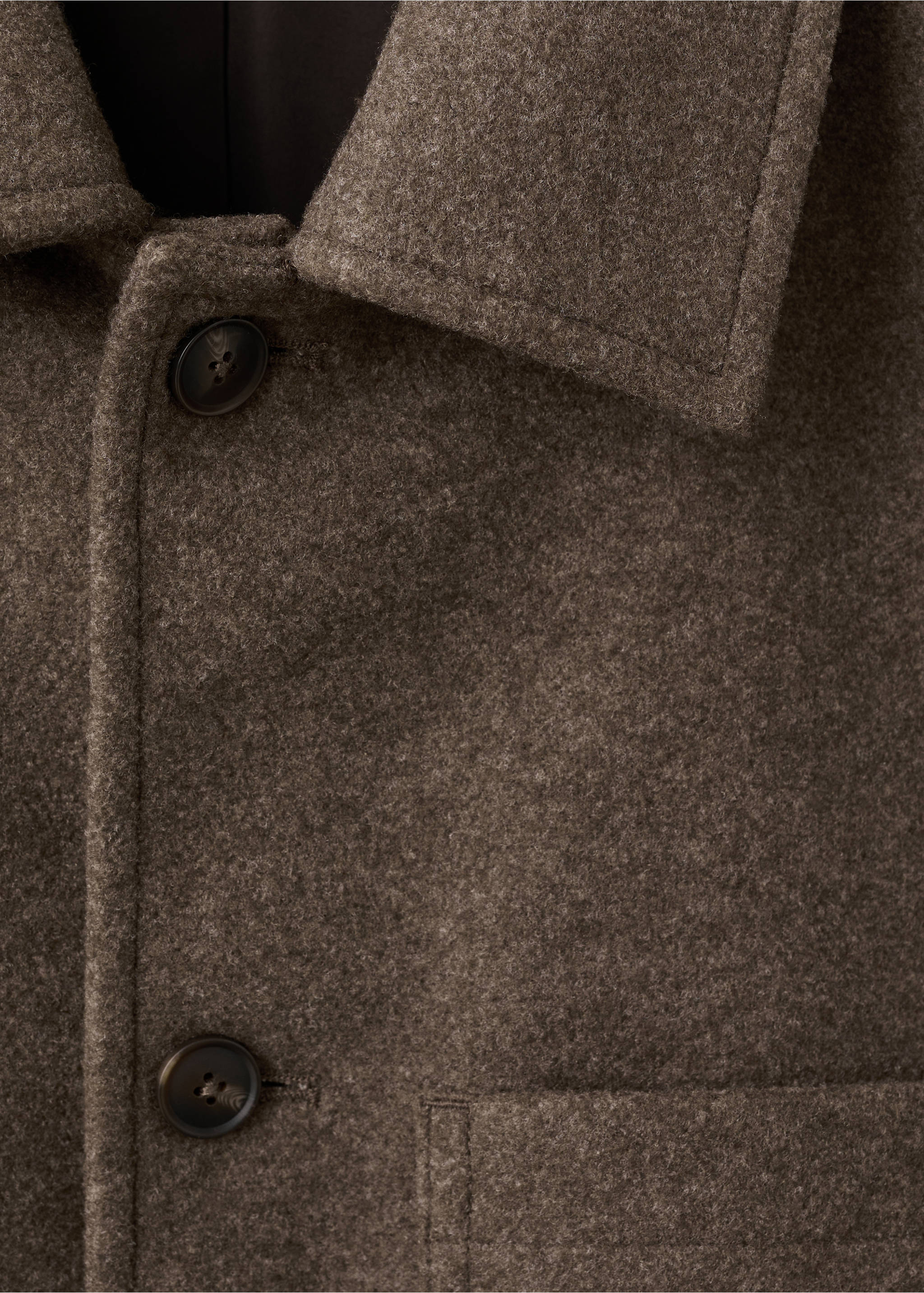 Pocketed jacket - Details of the article 8, Medium Brown. Ref: 27081174-00.