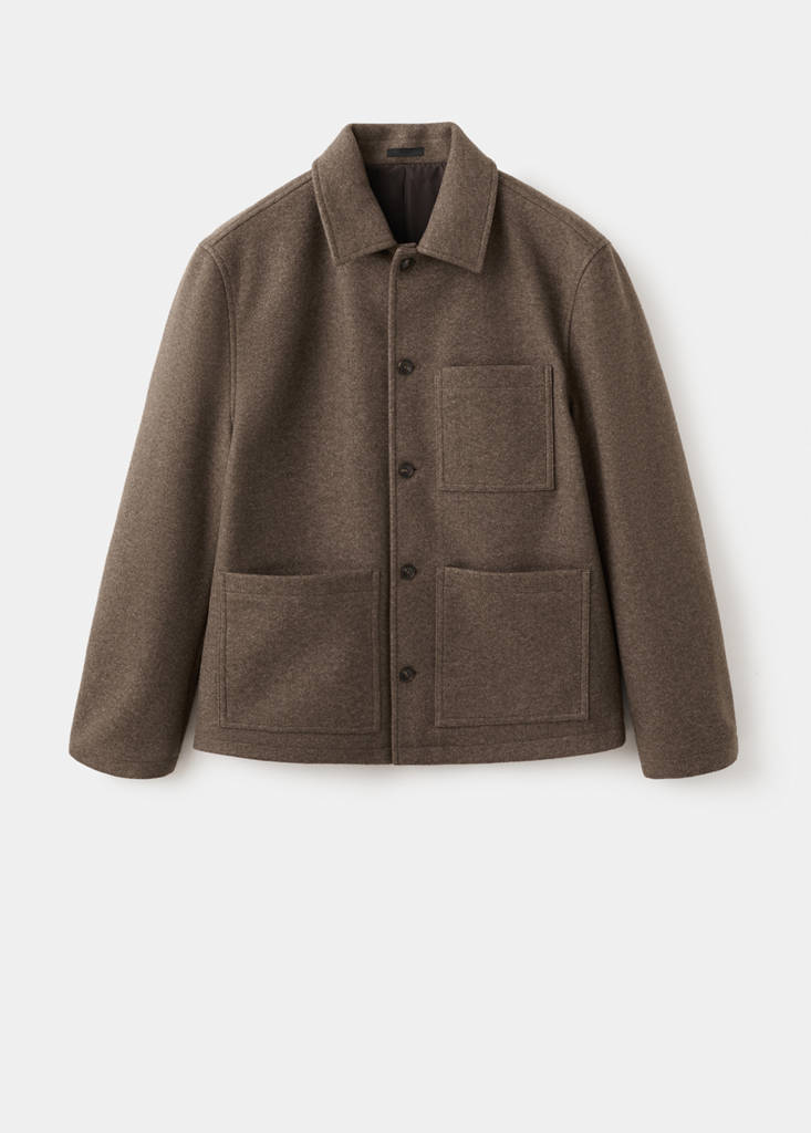 Pocketed jacket — Medium Brown