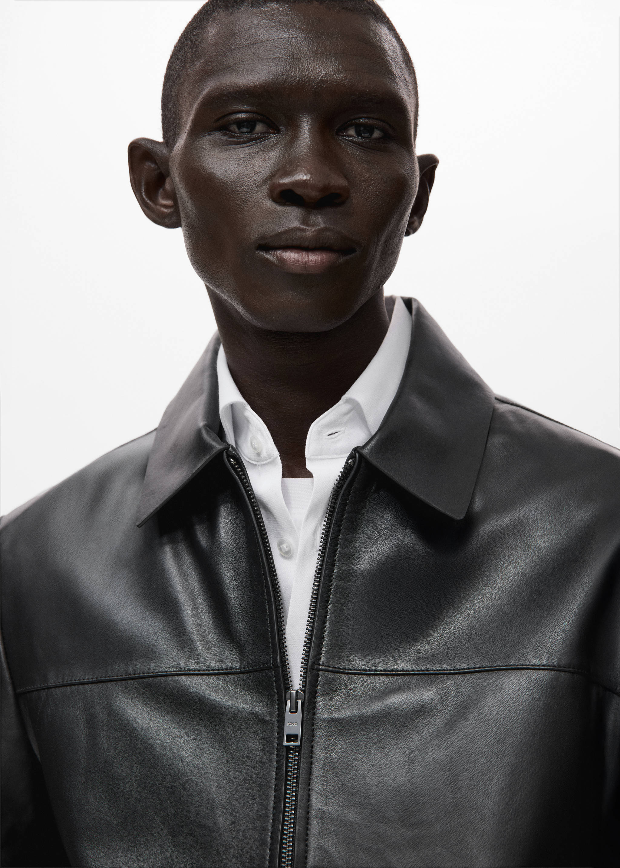 Куртка 100% кожа с карманами - Деталь изделия 1, Черный. Ref: 27081175-00.