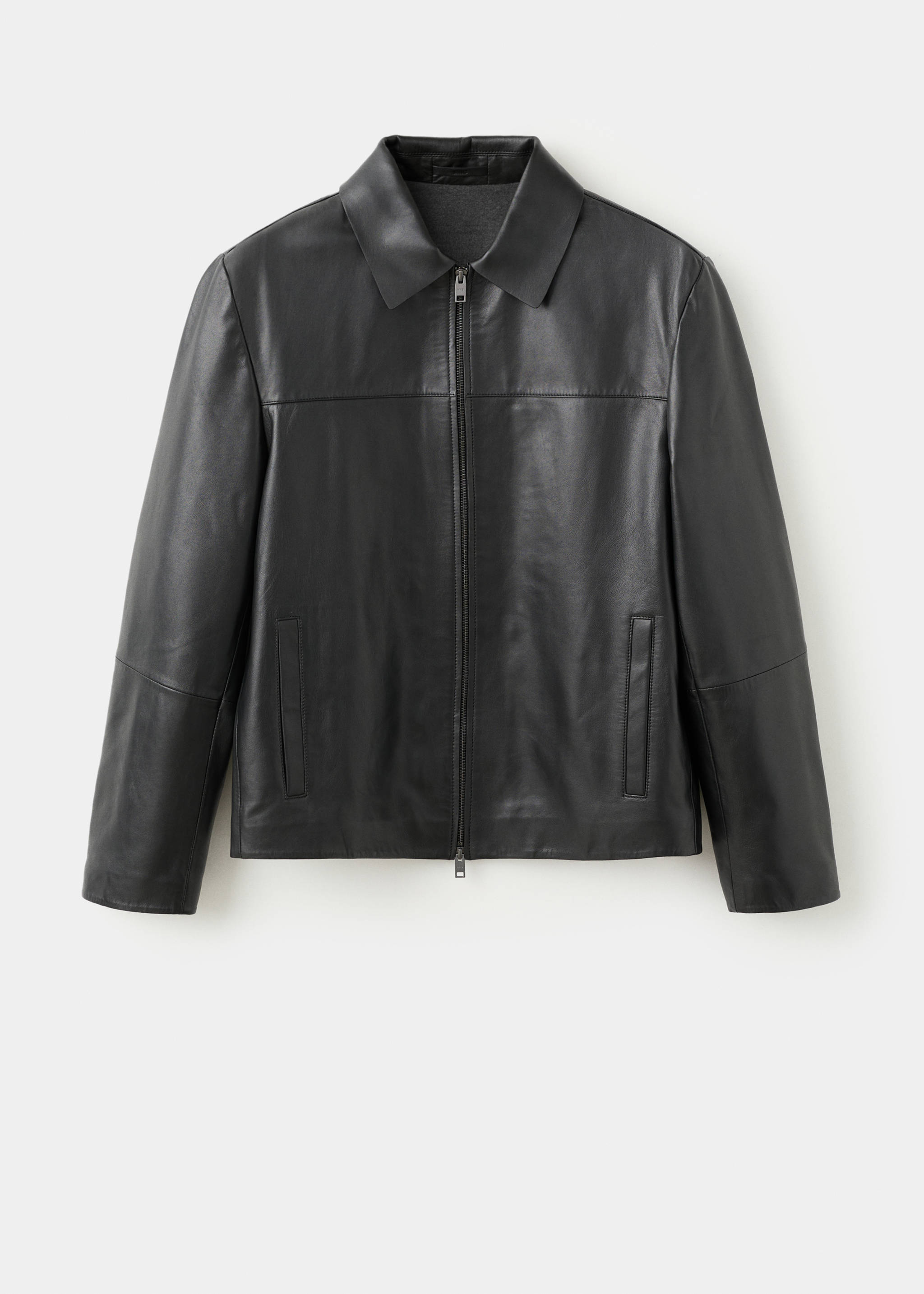 100% leather jacket with pockets - Article without model