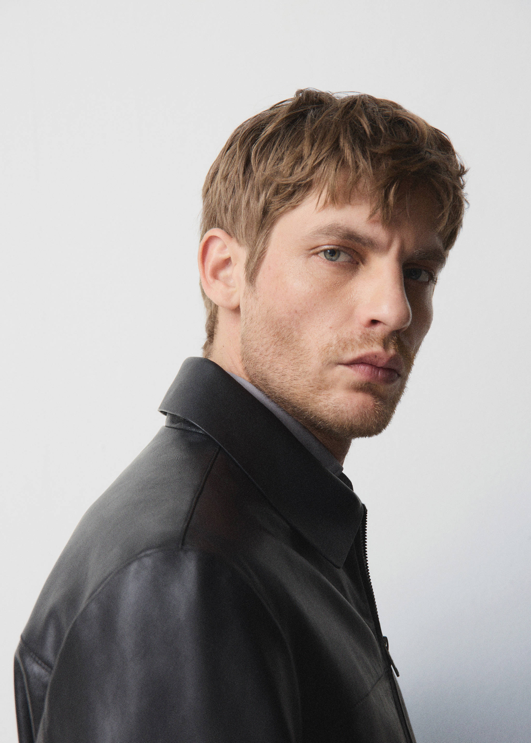 Blouson 100 % cuir poches - Détail de l'article 5