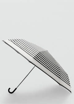 Stripe-printed umbrella — Black 3
