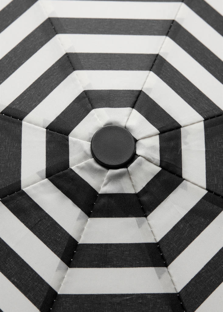 Stripe-printed umbrella — Black