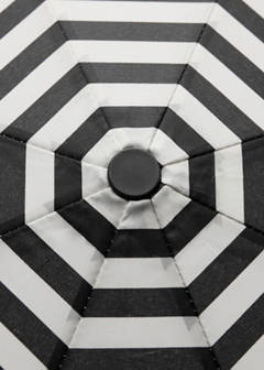 Stripe-printed umbrella — Black 4