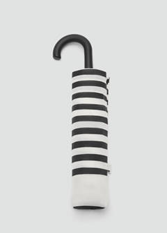Stripe-printed umbrella — Black 1