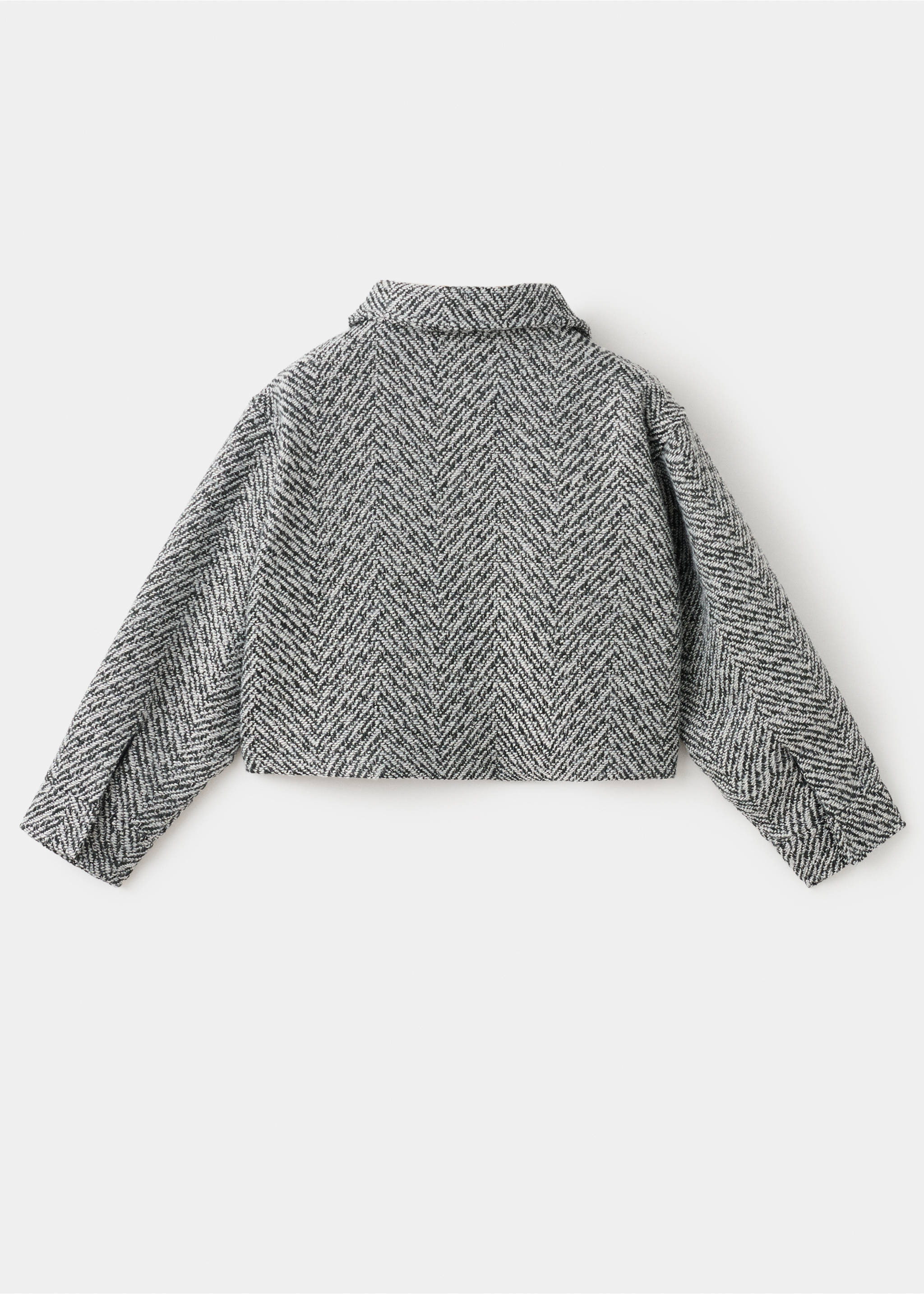 Tweed jacket with lurex details - Reverse of the article, Blue. Ref: 27081181-00.