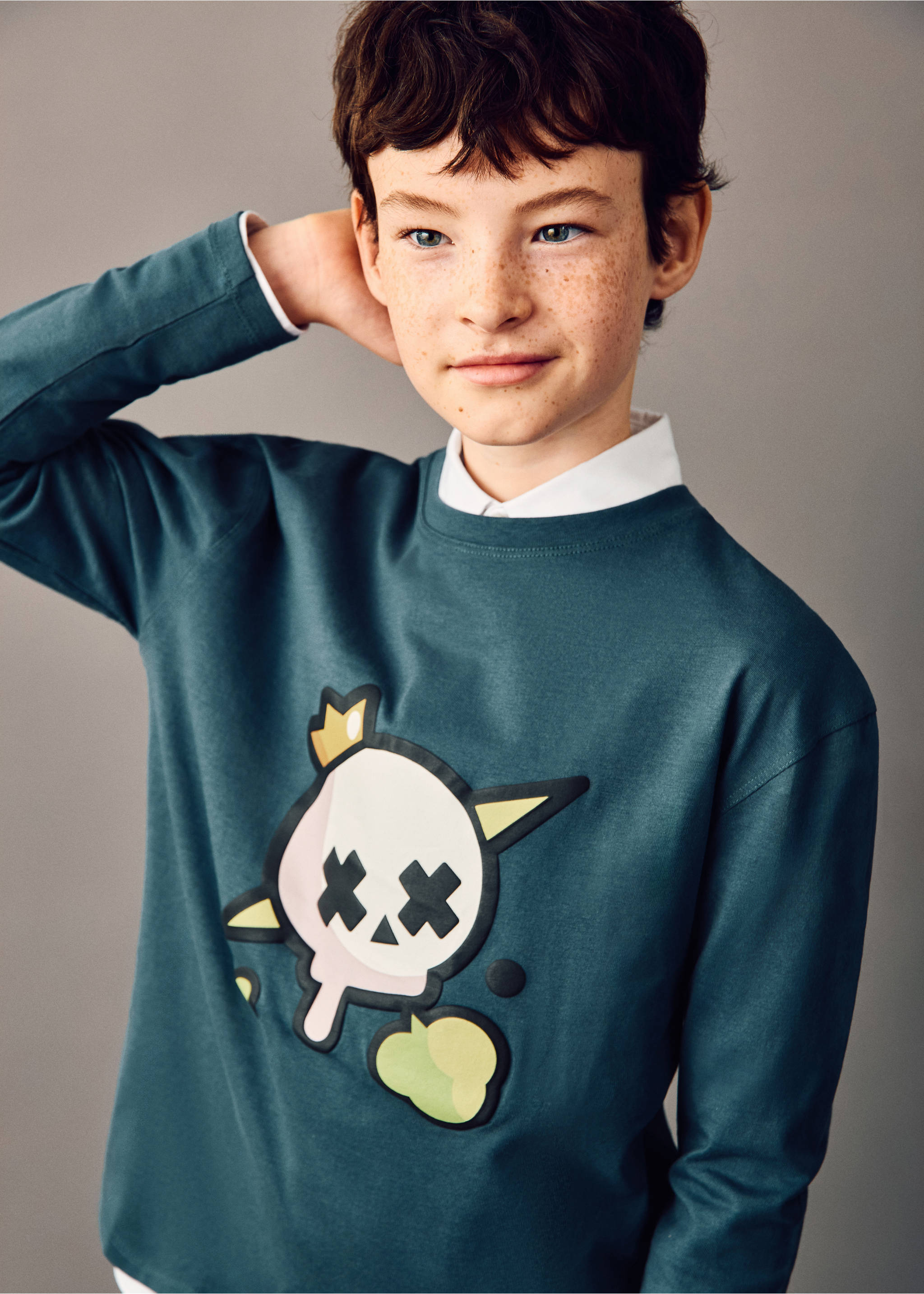 Camiseta Brawl Stars - Plano general, Azul petróleo. Ref: 27081182-00.