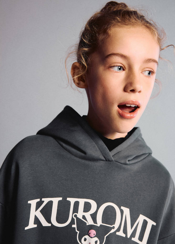 Kuromi sweatshirt dress — Charcoal