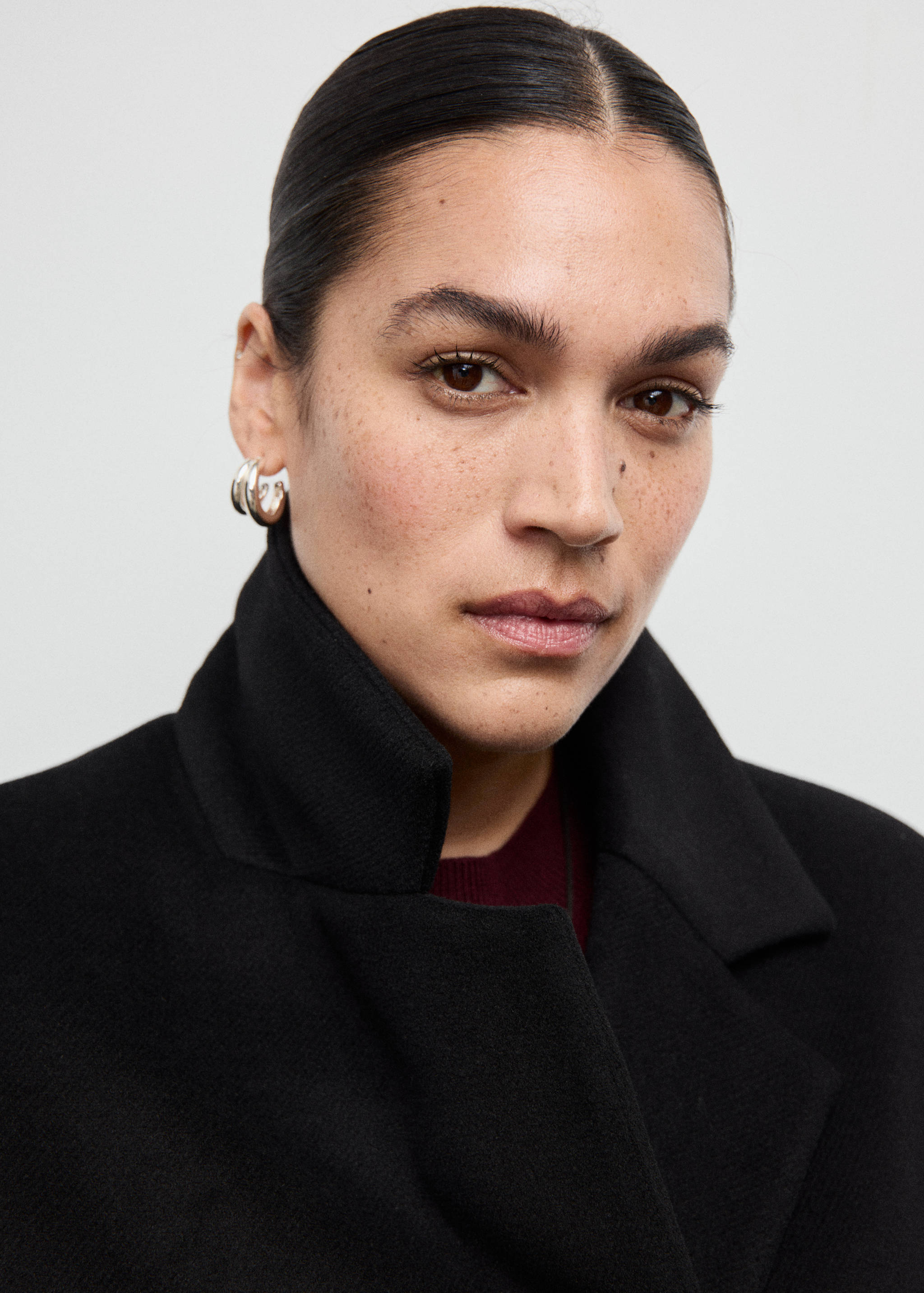 Manteau laine mélangée double boutonnage - Détail de l'article 4