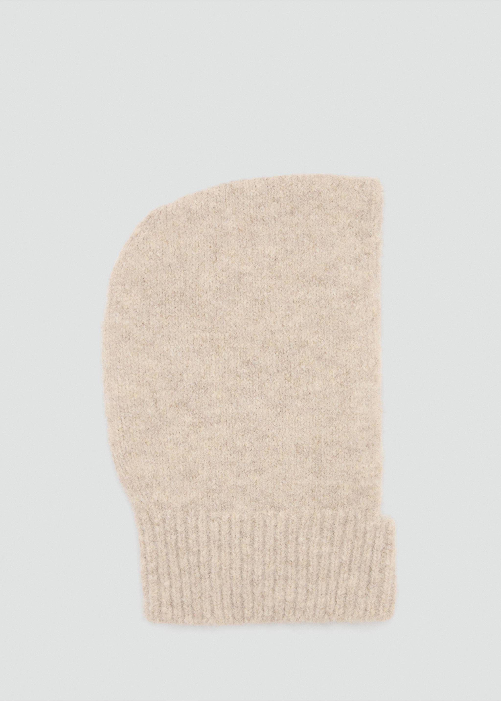 Knitted balaclava - Article without model, Sand. Ref: 27081195-00.