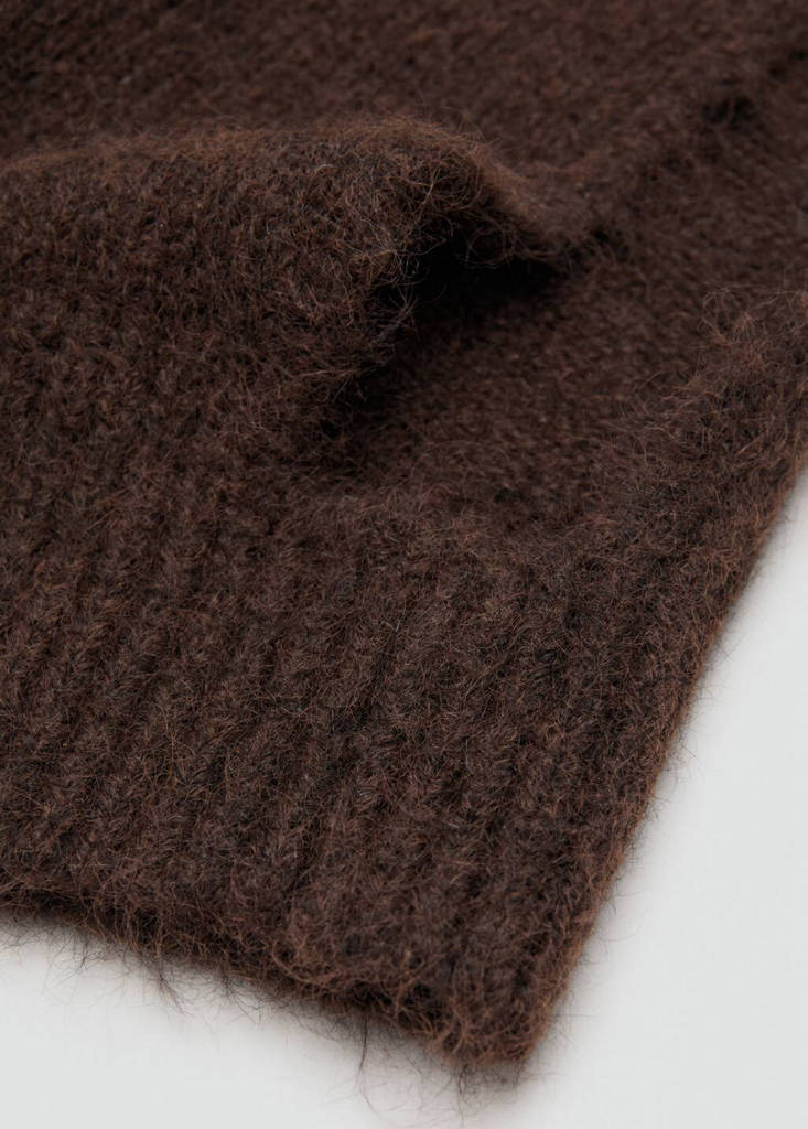 Knitted balaclava — Chocolate
