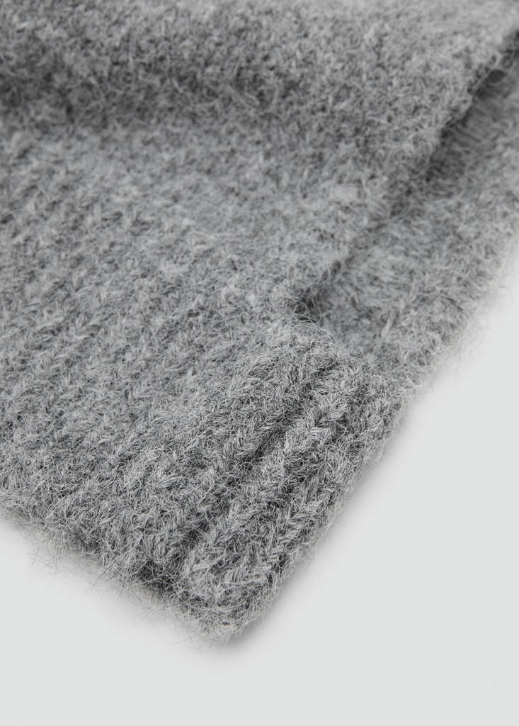 Knitted balaclava — Medium Heather Grey