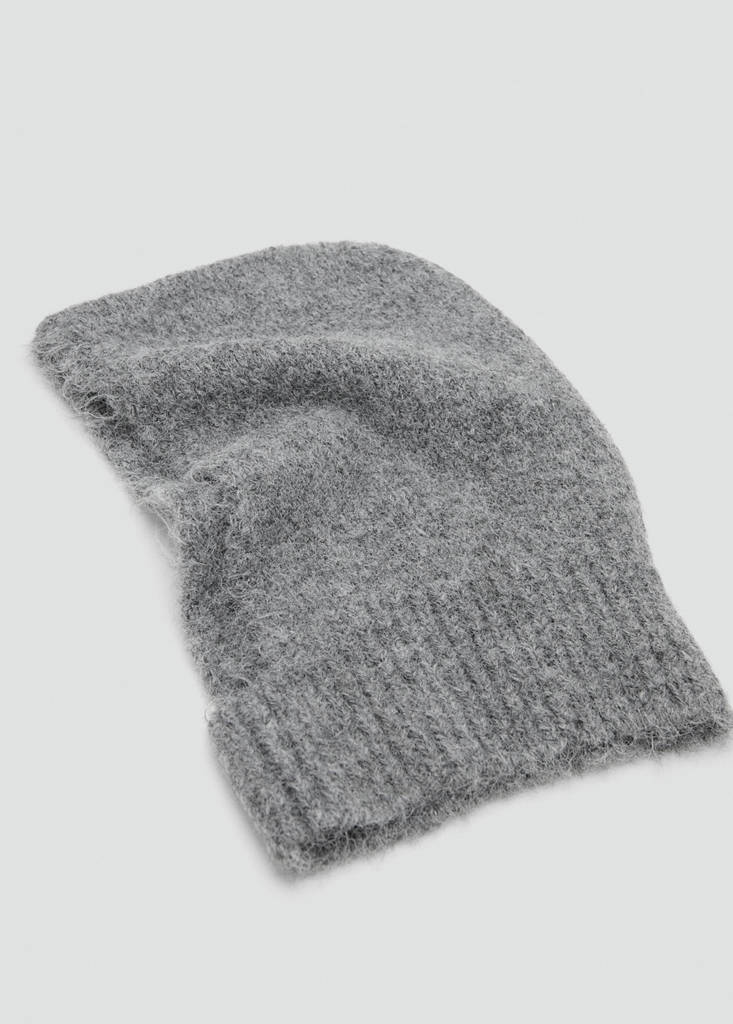 Knitted balaclava — Medium Heather Grey
