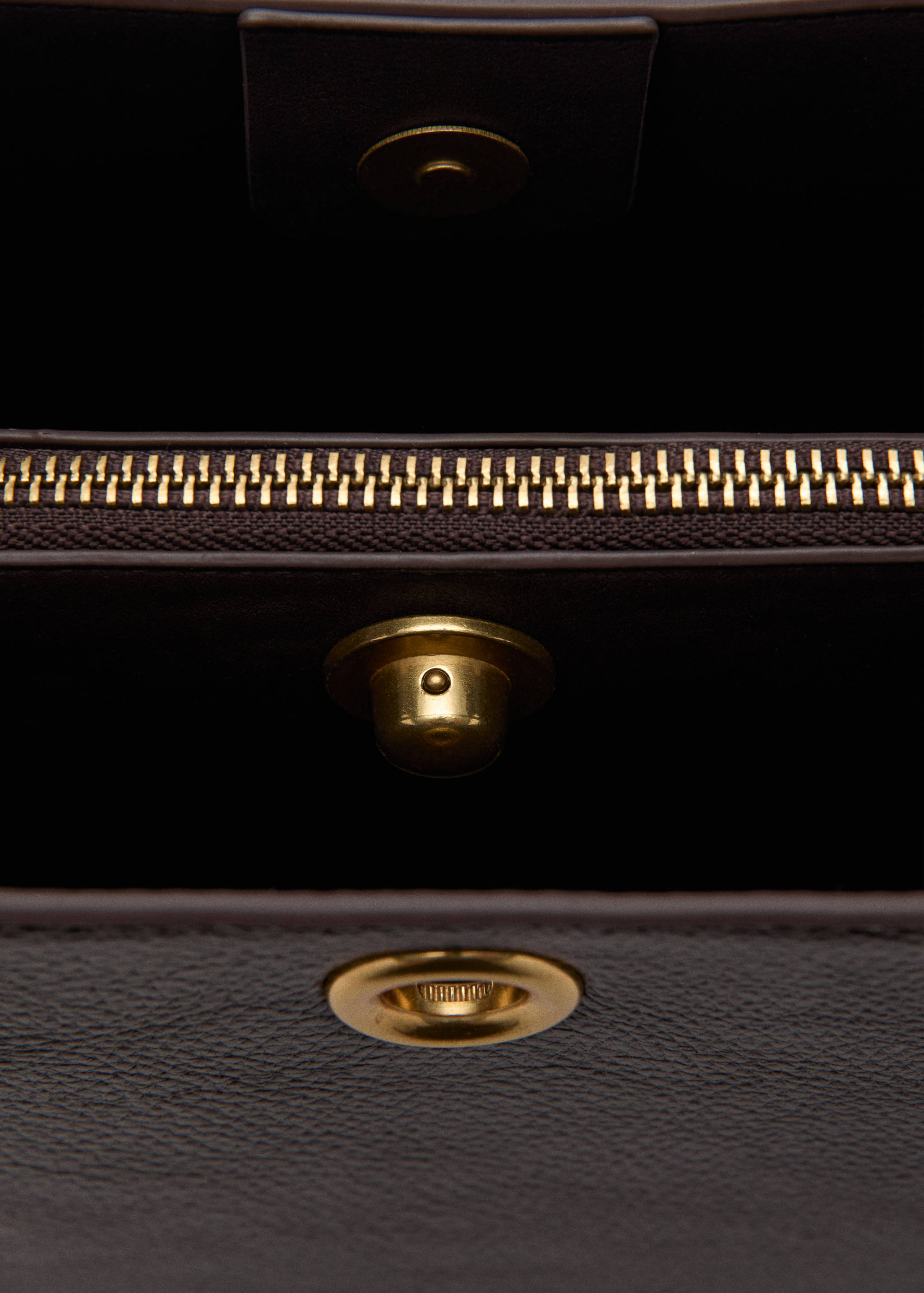 中号金属细节桶包 - null