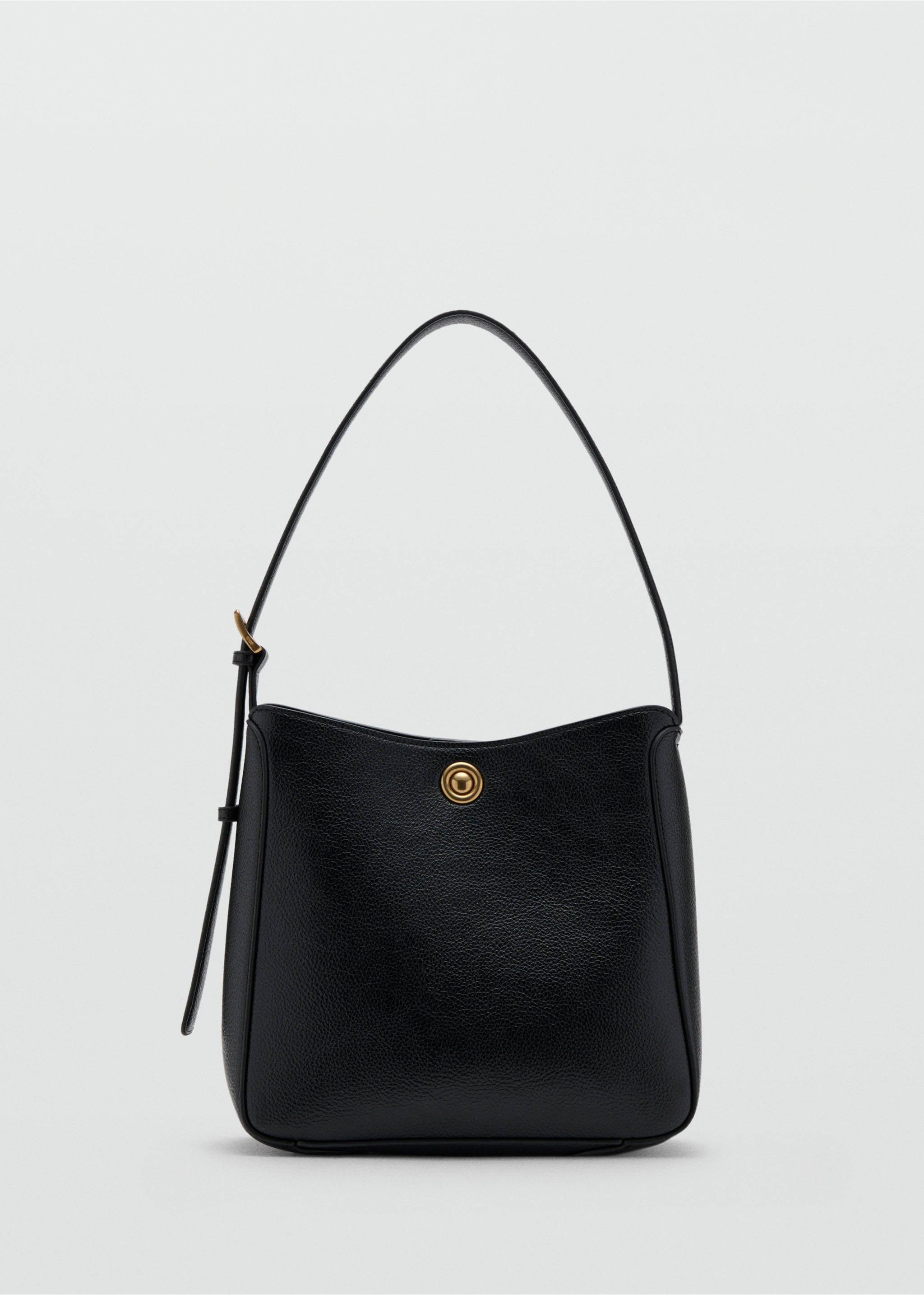 中号金属细节桶包 - null, 黑色. Ref: 27081196-00.