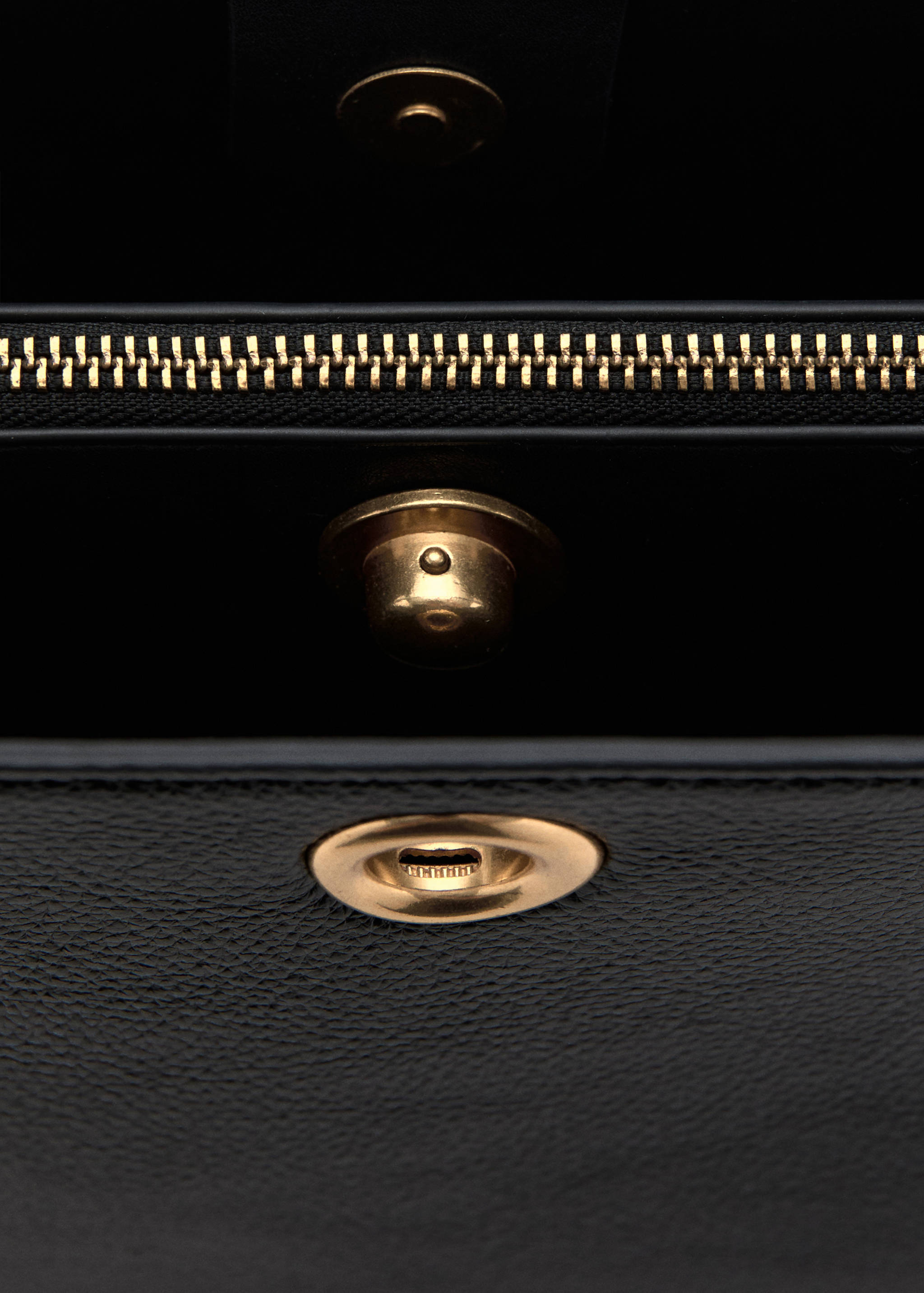 中号金属细节桶包 - null